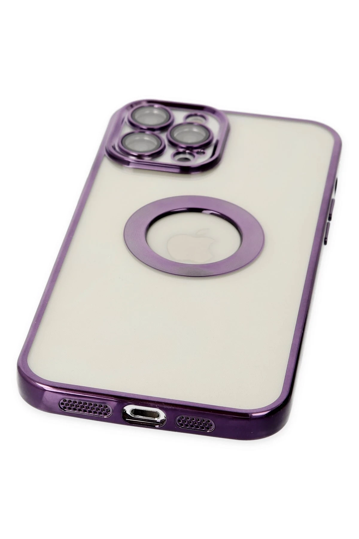 Newface iPhone 12 Pro Kılıf Slot Silikon - Mor
