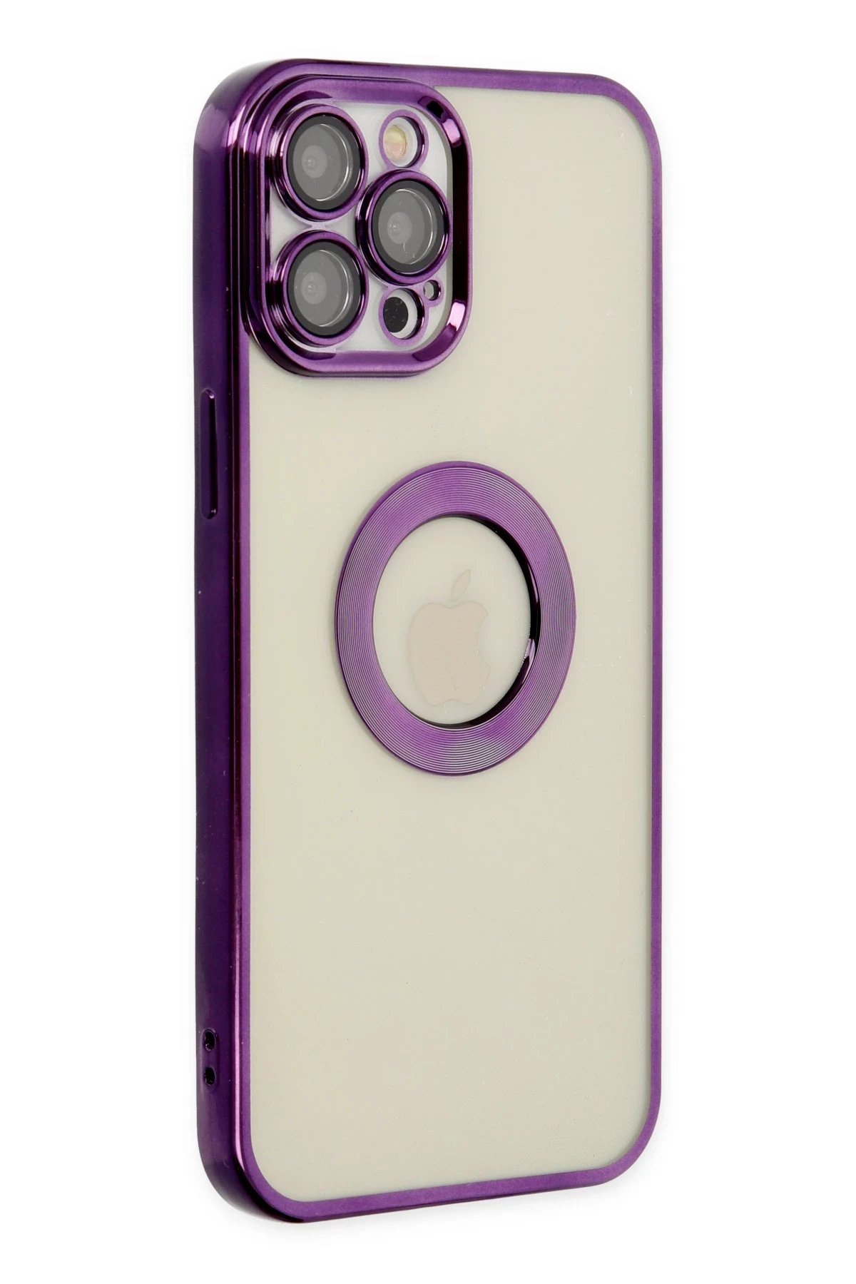 Newface iPhone 12 Pro Kılıf Slot Silikon - Mor