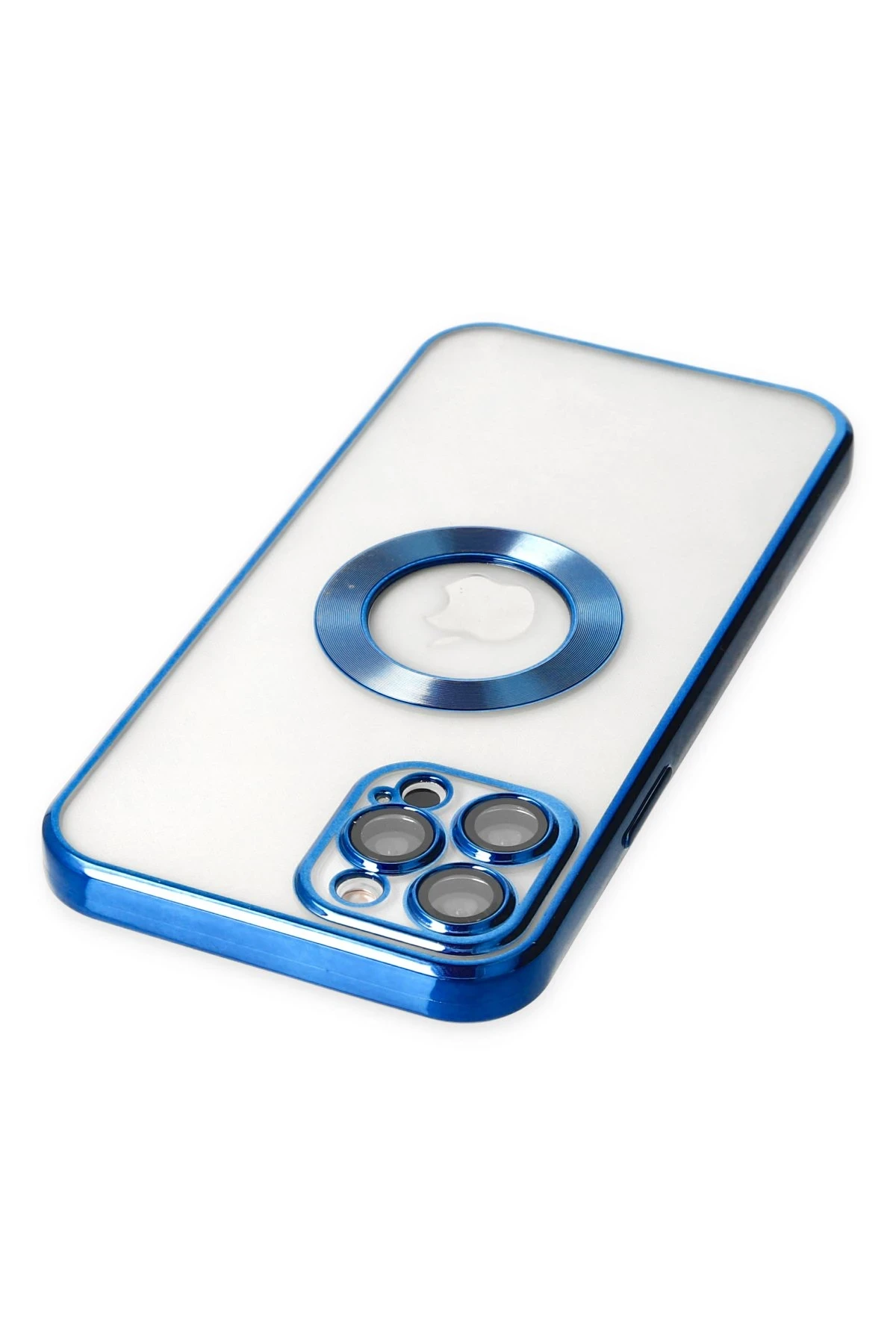 Newface iPhone 12 Pro Kılıf Slot Silikon - Mavi