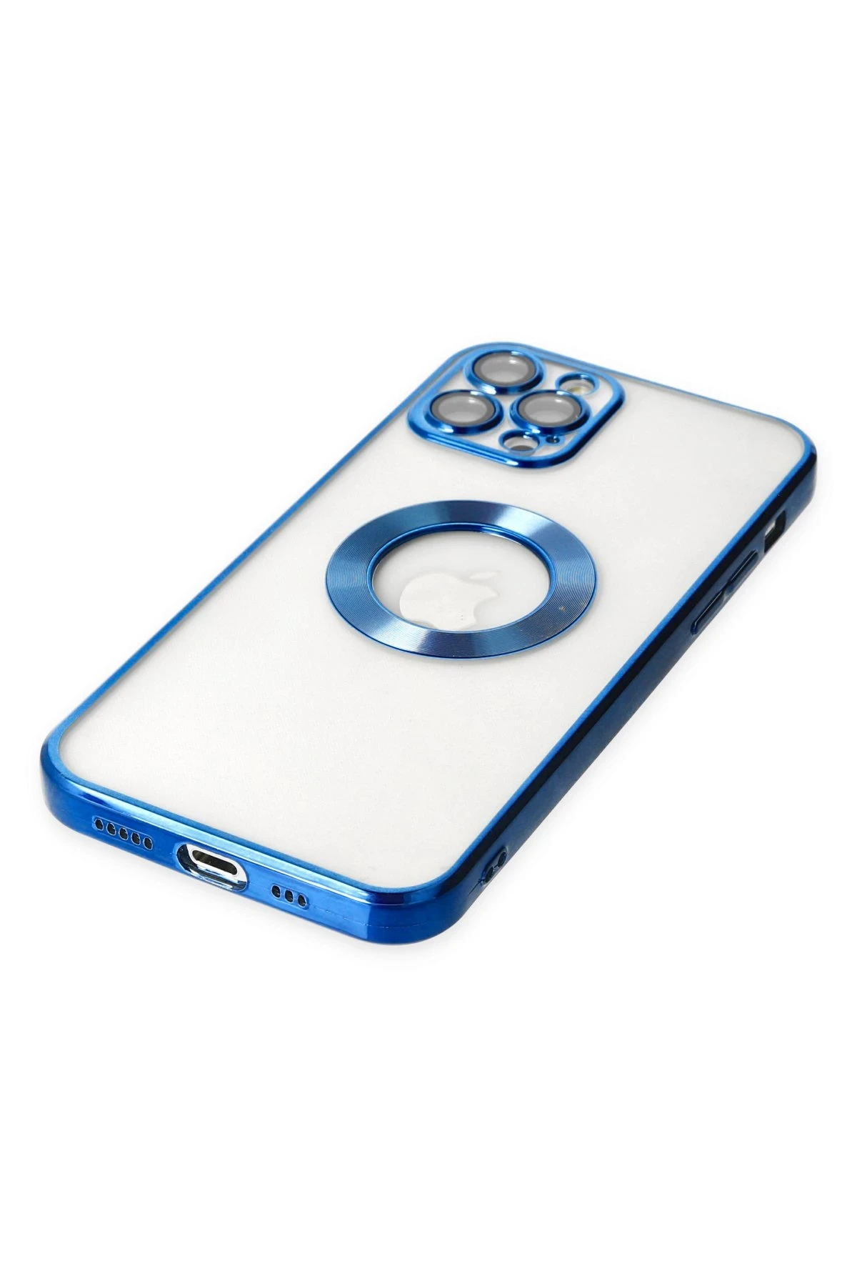 Newface iPhone 12 Pro Kılıf Slot Silikon - Mavi