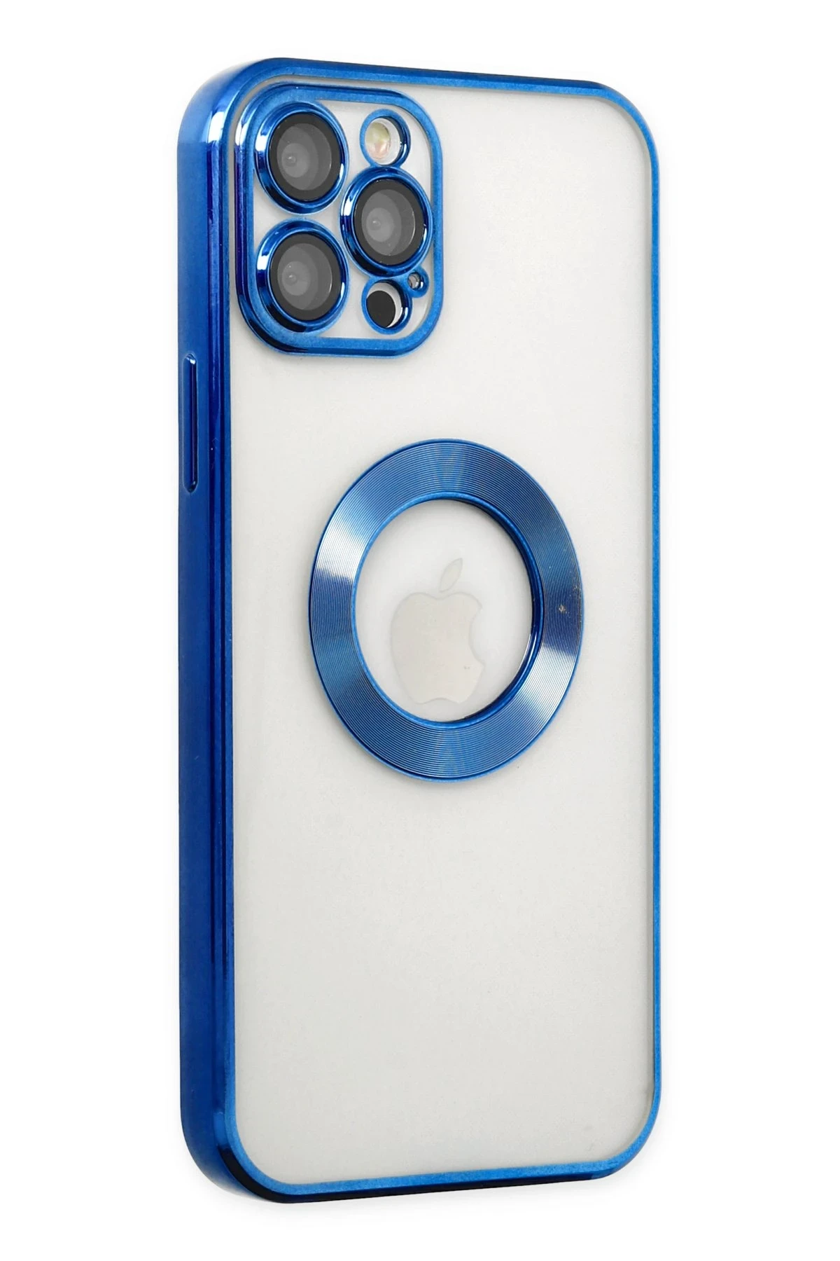 Newface iPhone 12 Pro Kılıf Slot Silikon - Mavi