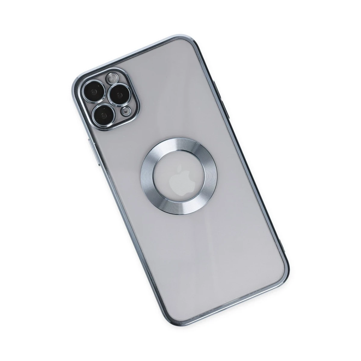 Newface Apple iPhone 11 Pro Max Kılıf Slot Silikon - Sierra Blue