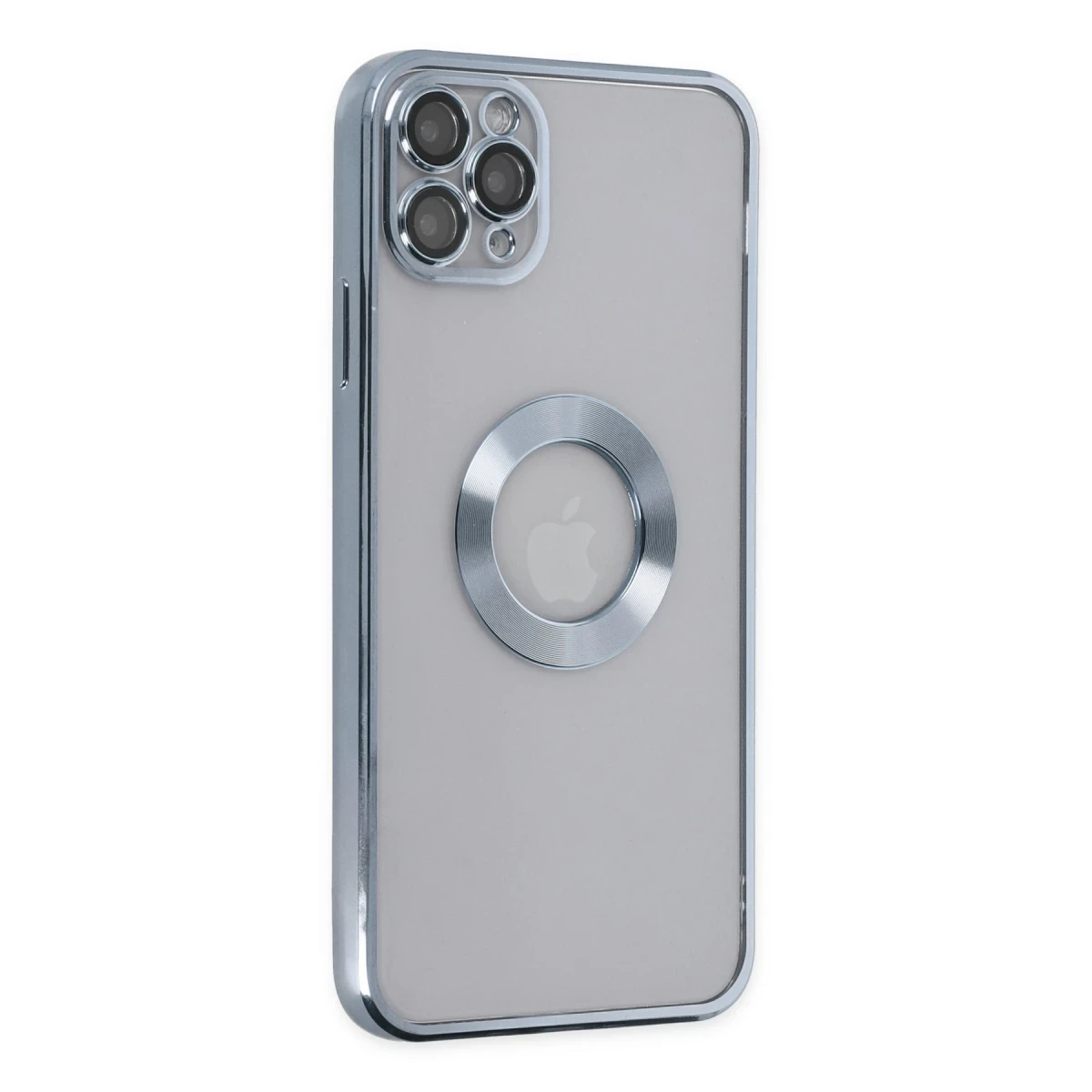 Newface Apple iPhone 11 Pro Max Kılıf Slot Silikon - Sierra Blue
