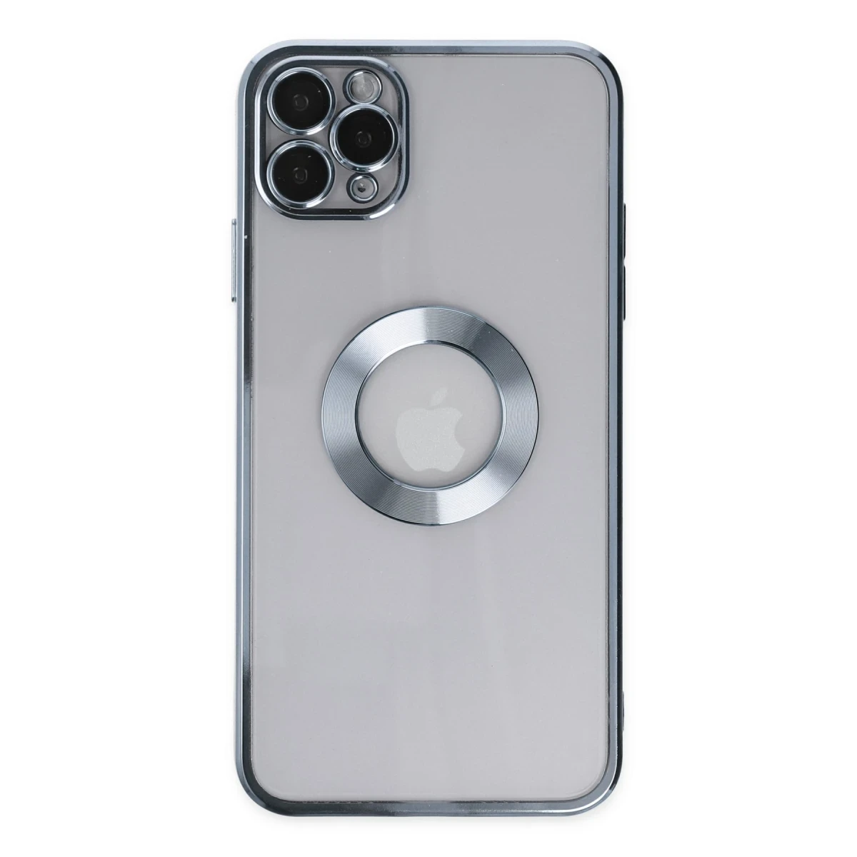 Newface Apple iPhone 11 Pro Max Kılıf Slot Silikon - Sierra Blue