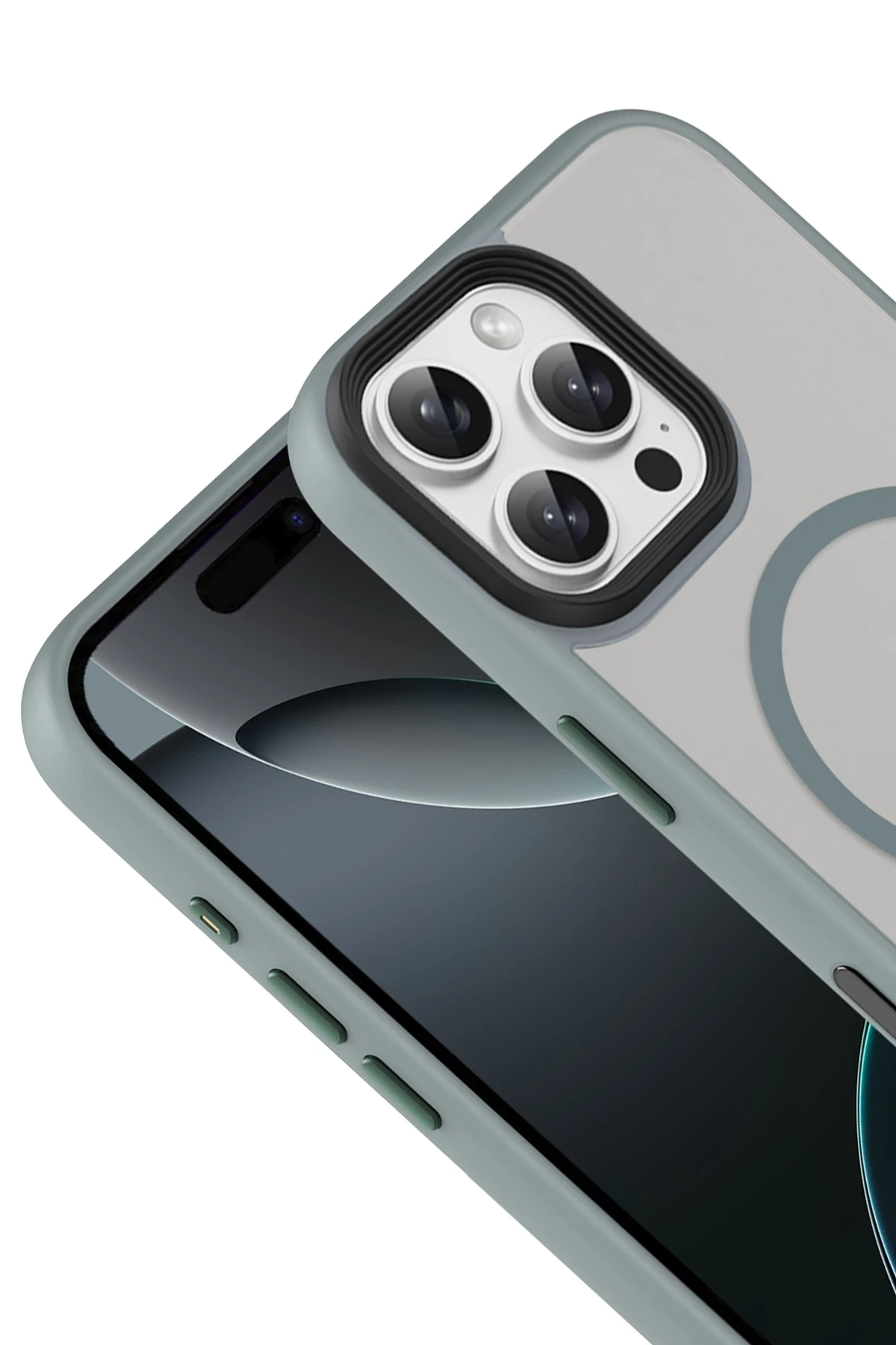 Joko Apple iPhone 16 Pro Max Megane Magsafe Kapak - Titan Gri