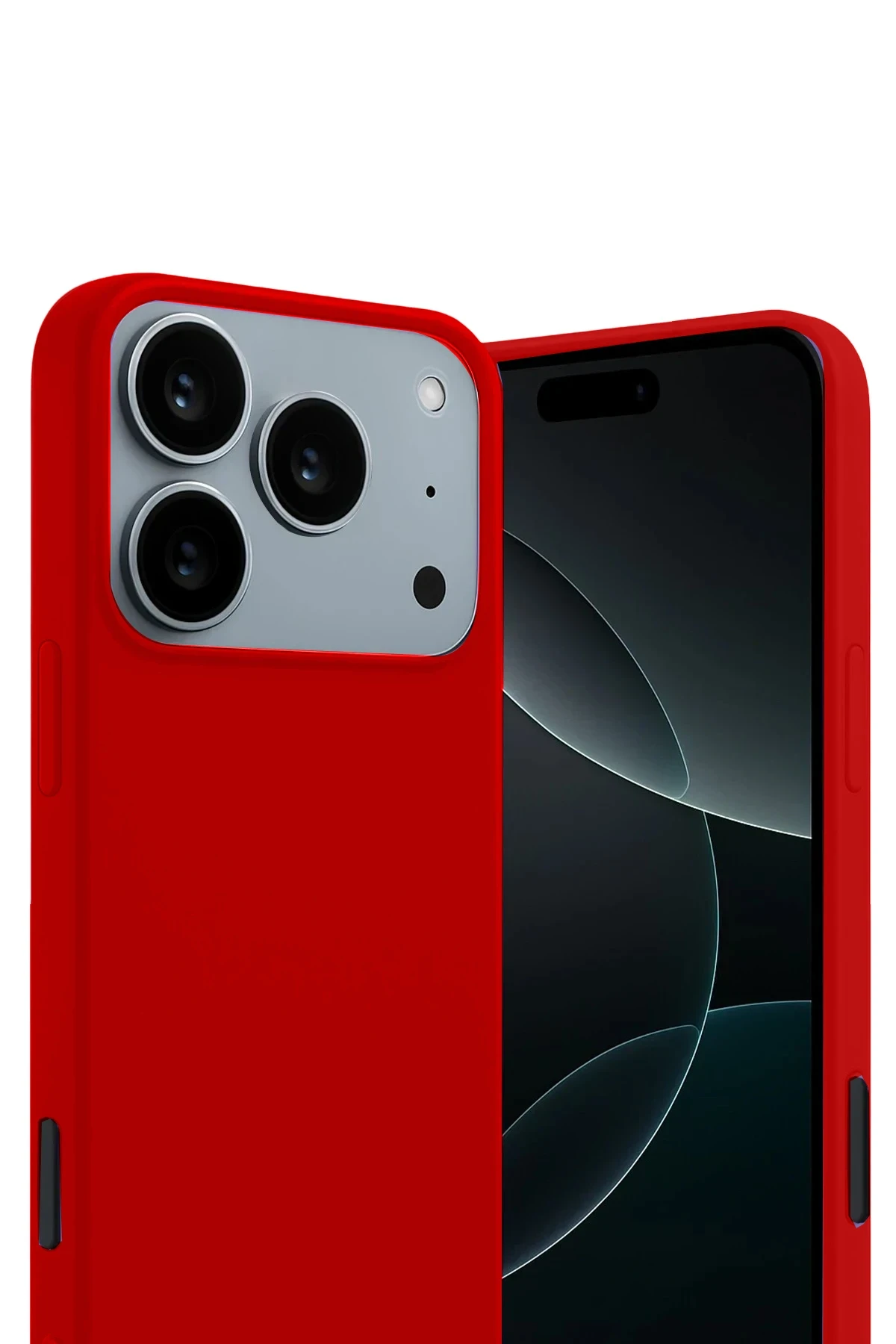 Newface Apple iPhone 17 Pro Max First Silikon - Kırmızı