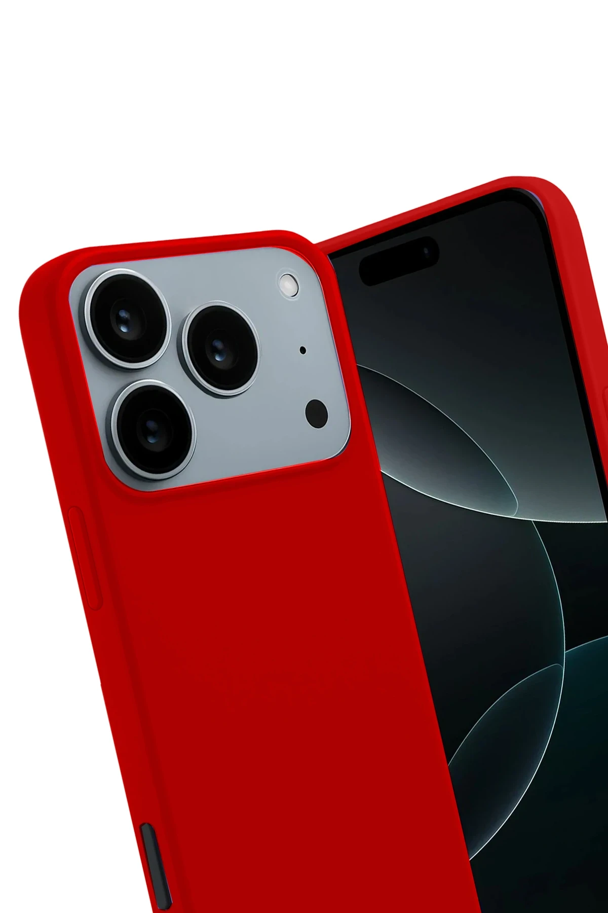 Newface Apple iPhone 17 Pro Max First Silikon - Kırmızı