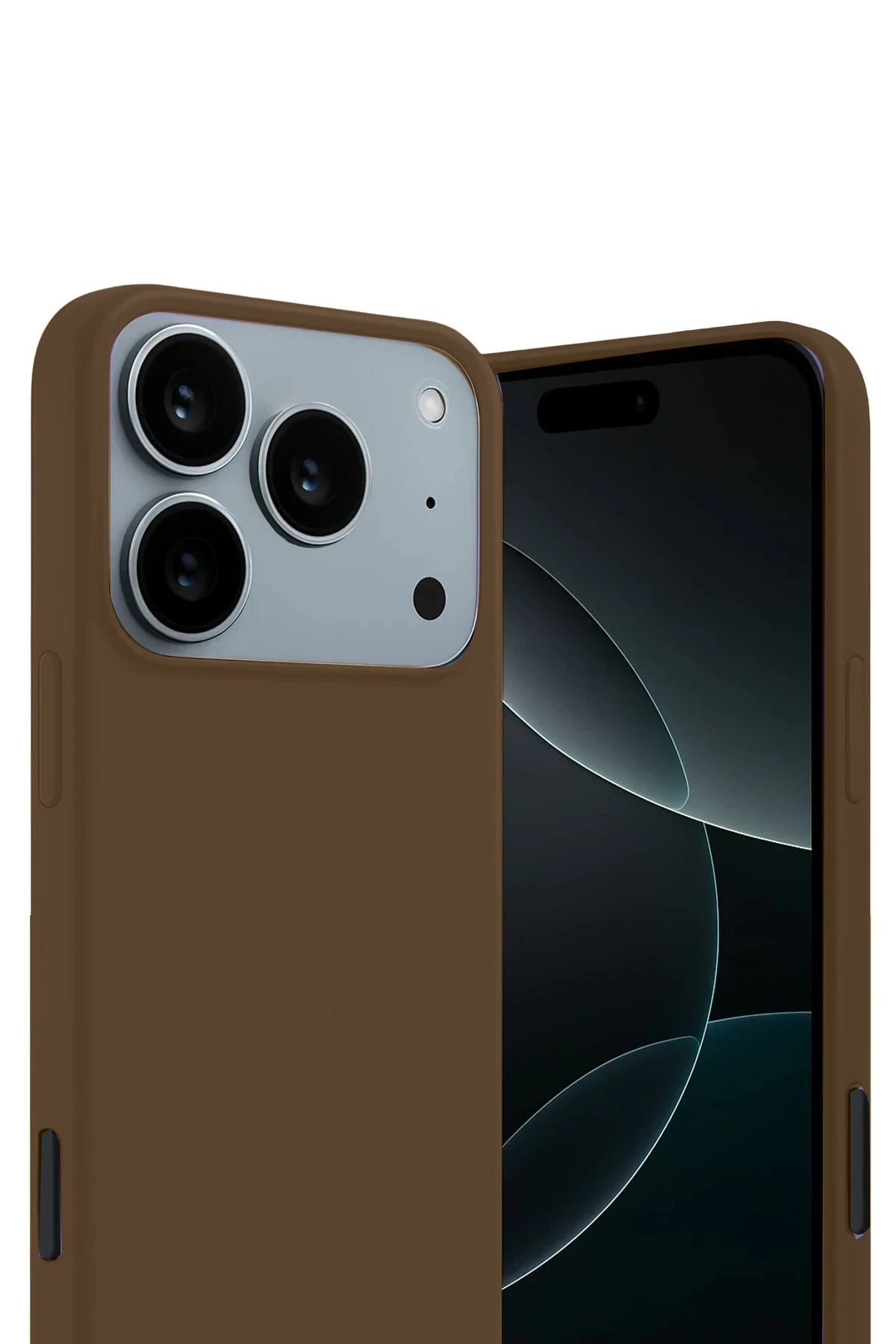 Newface Apple iPhone 17 Pro Max First Silikon - Kahverengi