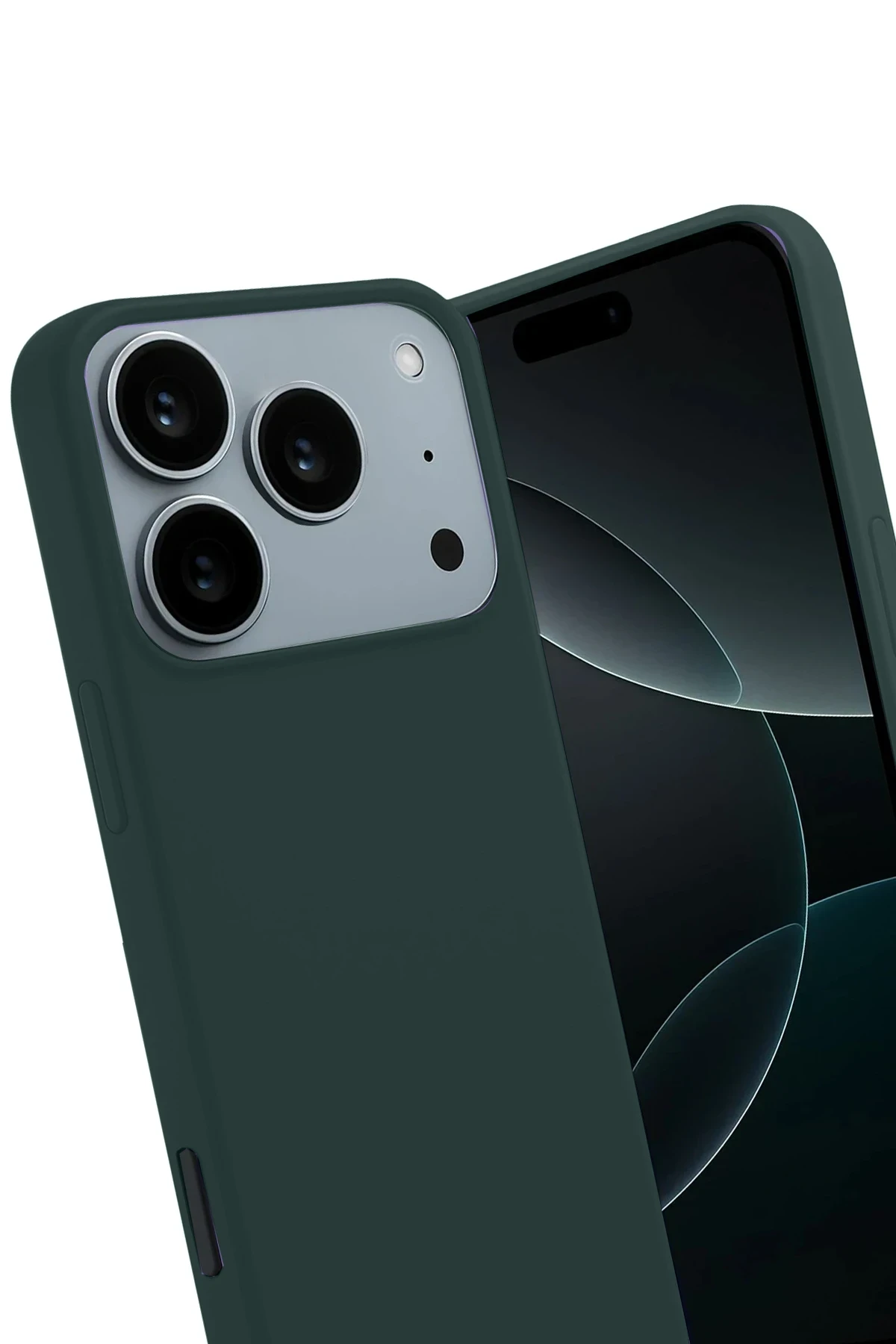 Newface Apple iPhone 17 Pro Max First Silikon - Koyu Yeşil