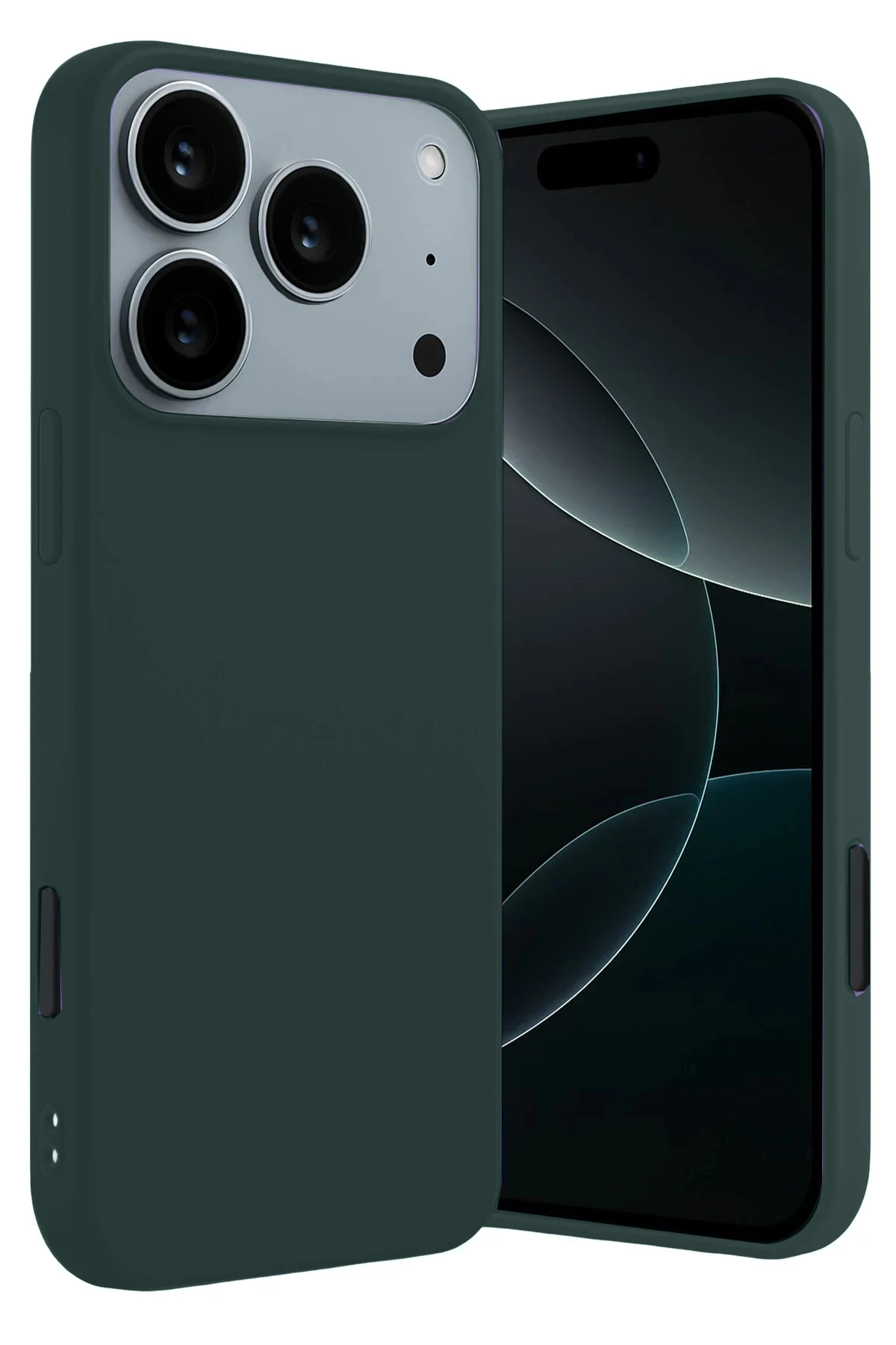Newface Apple iPhone 17 Pro Max First Silikon - Koyu Yeşil