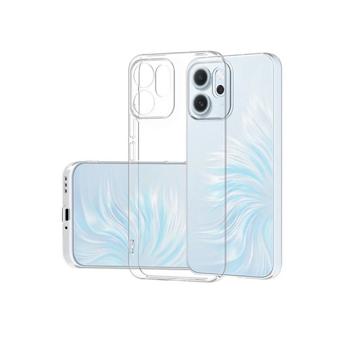 Newface Oppo Reno 14F Kılıf Lüx Şeffaf Silikon — görsel 7