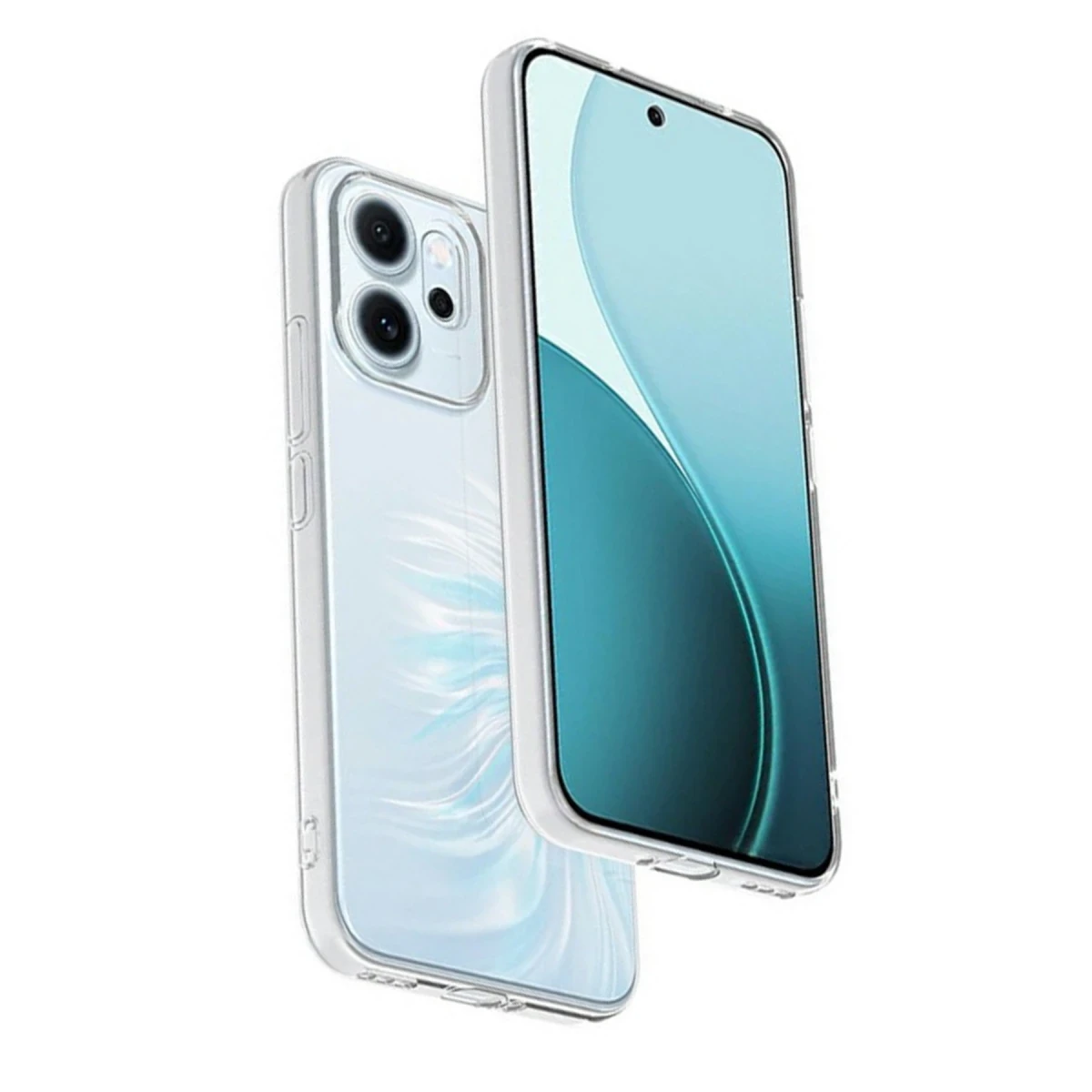 Newface Oppo Reno 14F Kılıf Lüx Şeffaf Silikon — görsel 5