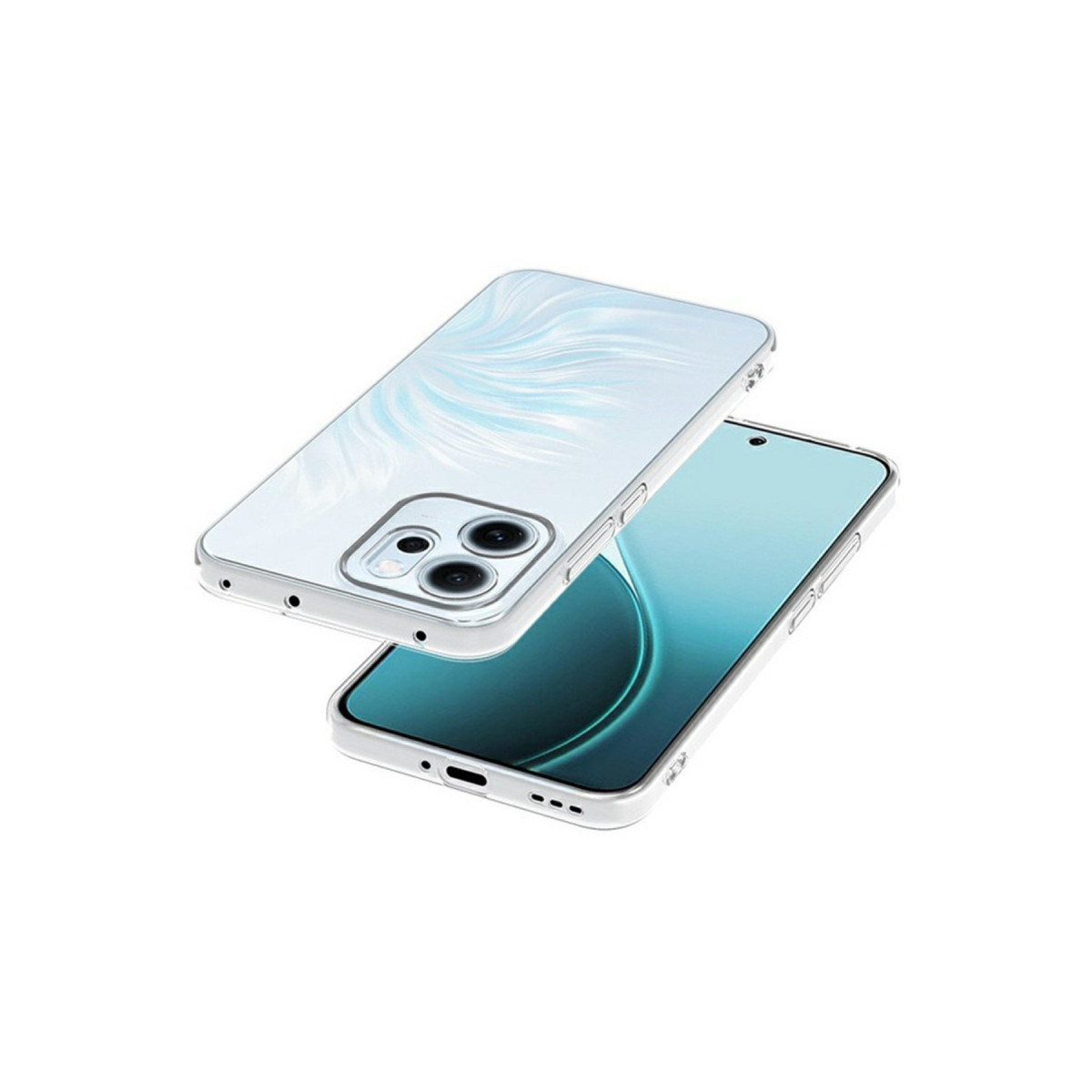 Newface Oppo Reno 14F Kılıf Lüx Şeffaf Silikon — görsel 9
