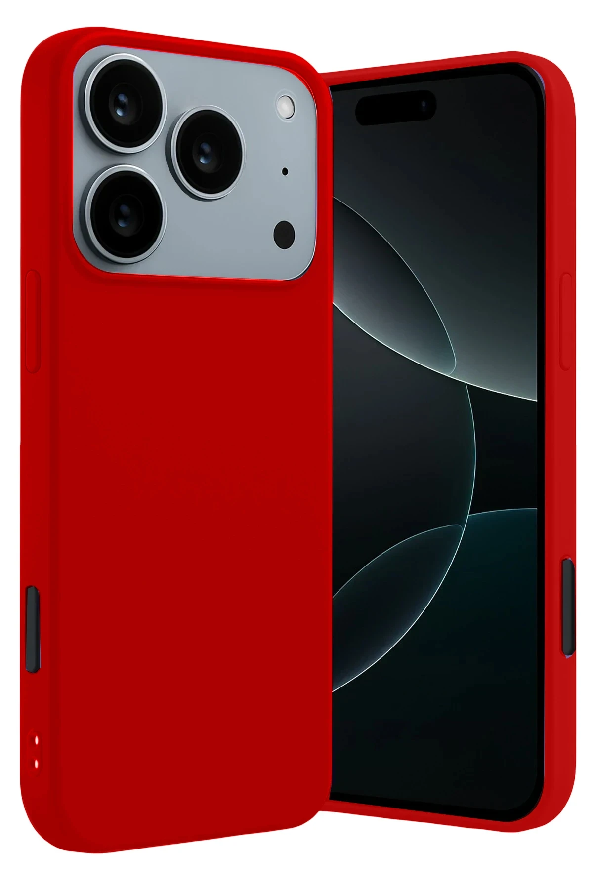 Newface Apple iPhone 17 Pro First Silikon - Kırmızı
