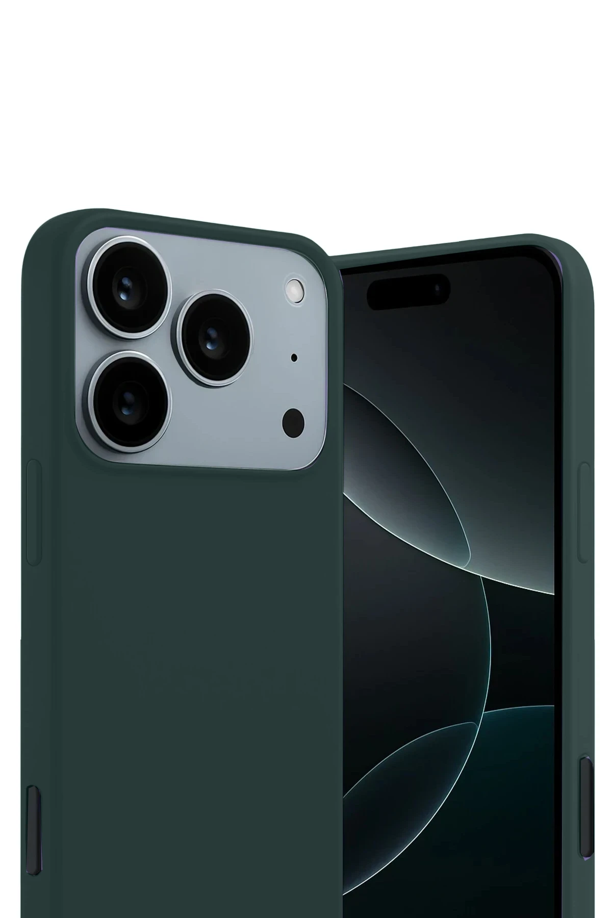 Newface Apple iPhone 17 Pro First Silikon - Koyu Yeşil