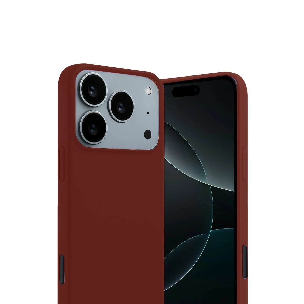 Apple iPhone 17 Pro First Silikon - Bordo