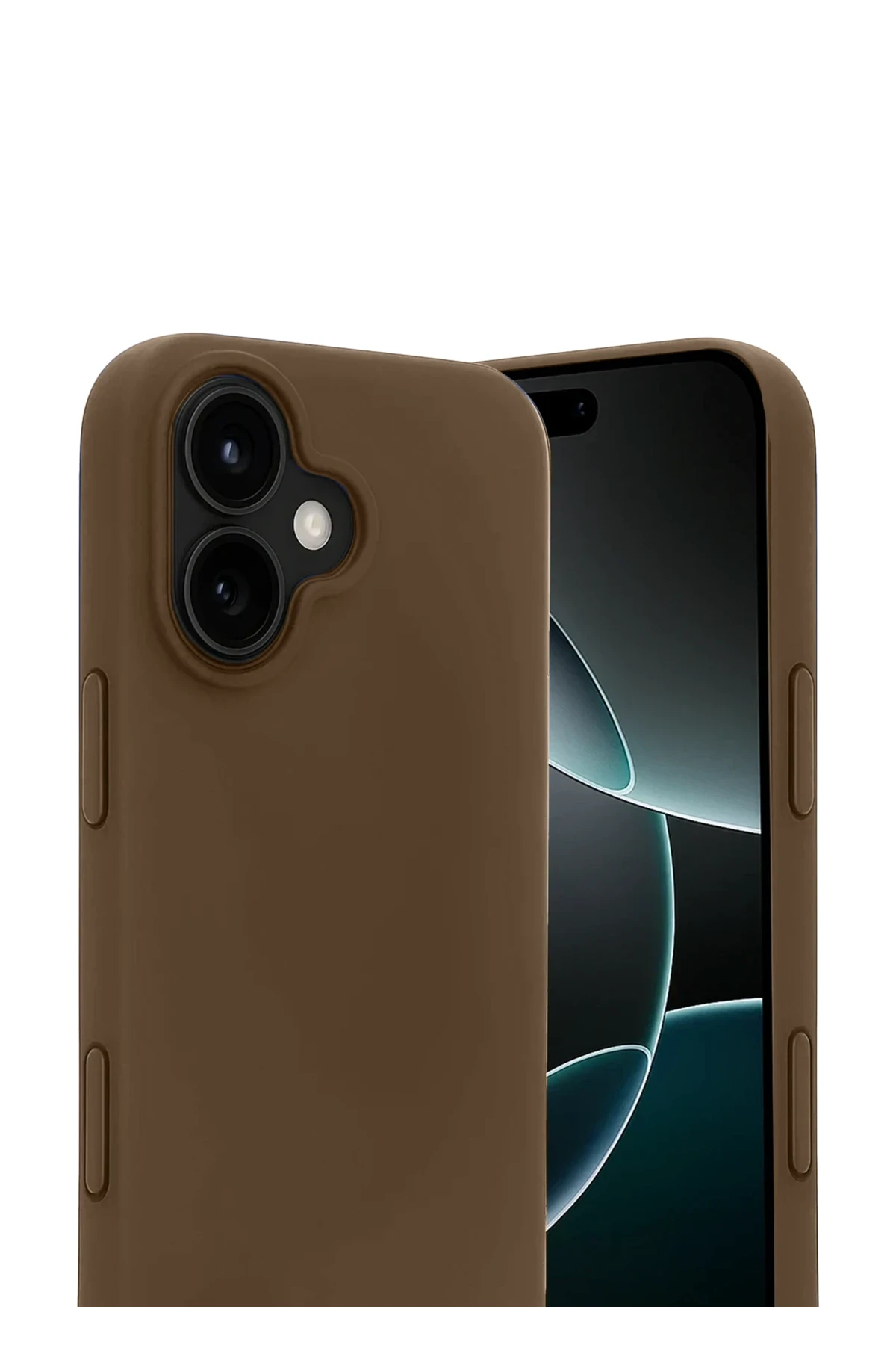 Newface Apple iPhone 17 First Silikon - Kahverengi