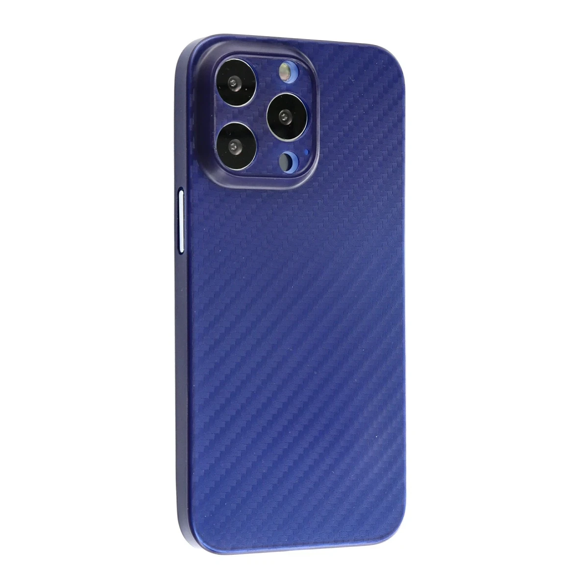 Newface Apple iPhone 13 Pro Max Kılıf Karbon PP Silikon - Mavi