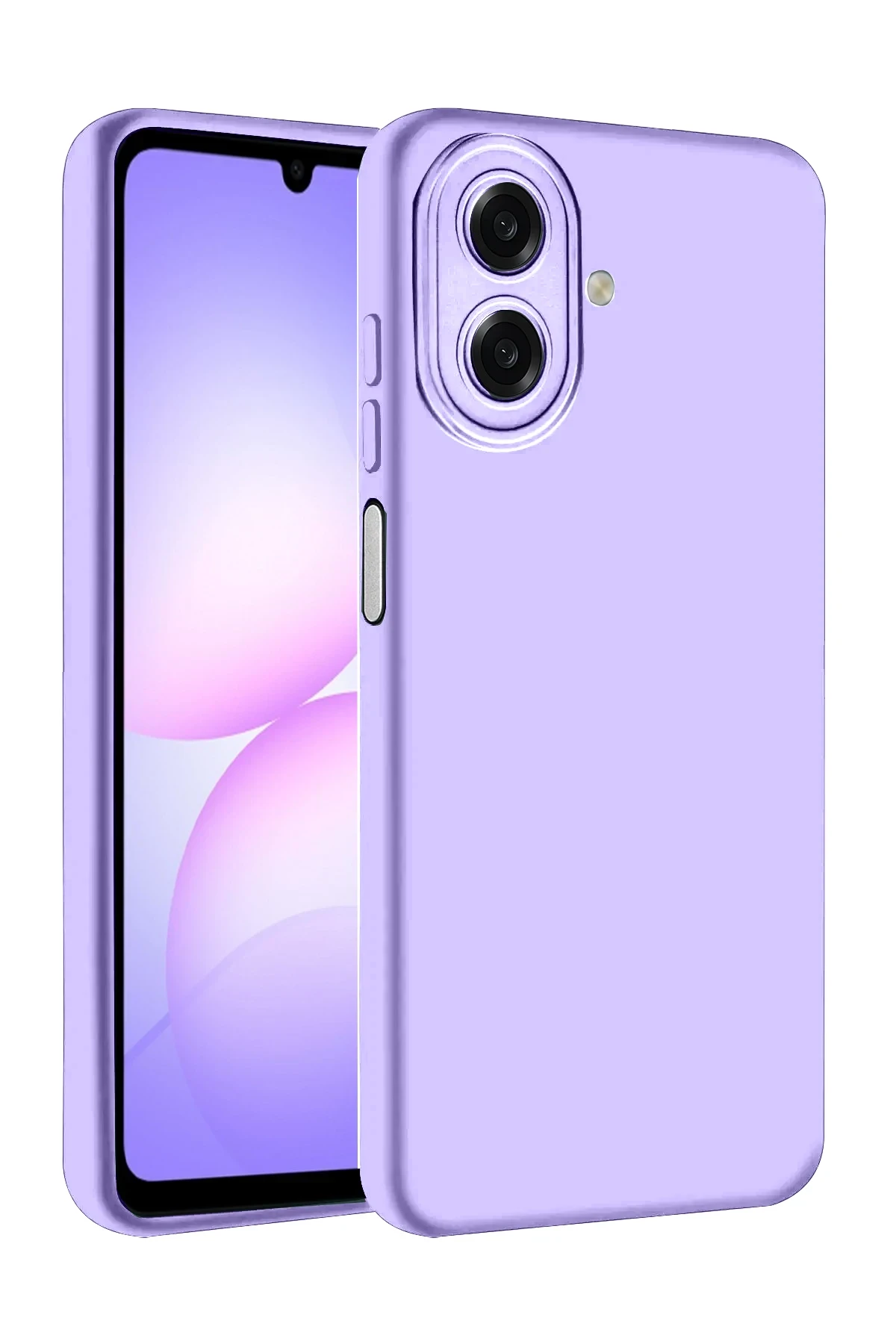 Newface Samsung Galaxy A07 Nano içi Kadife Silikon - Lila