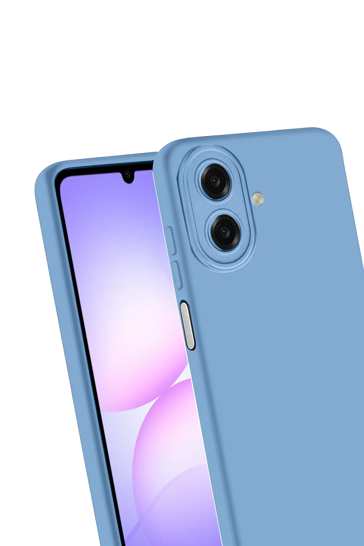 Newface Samsung Galaxy A07 First Silikon - Mavi