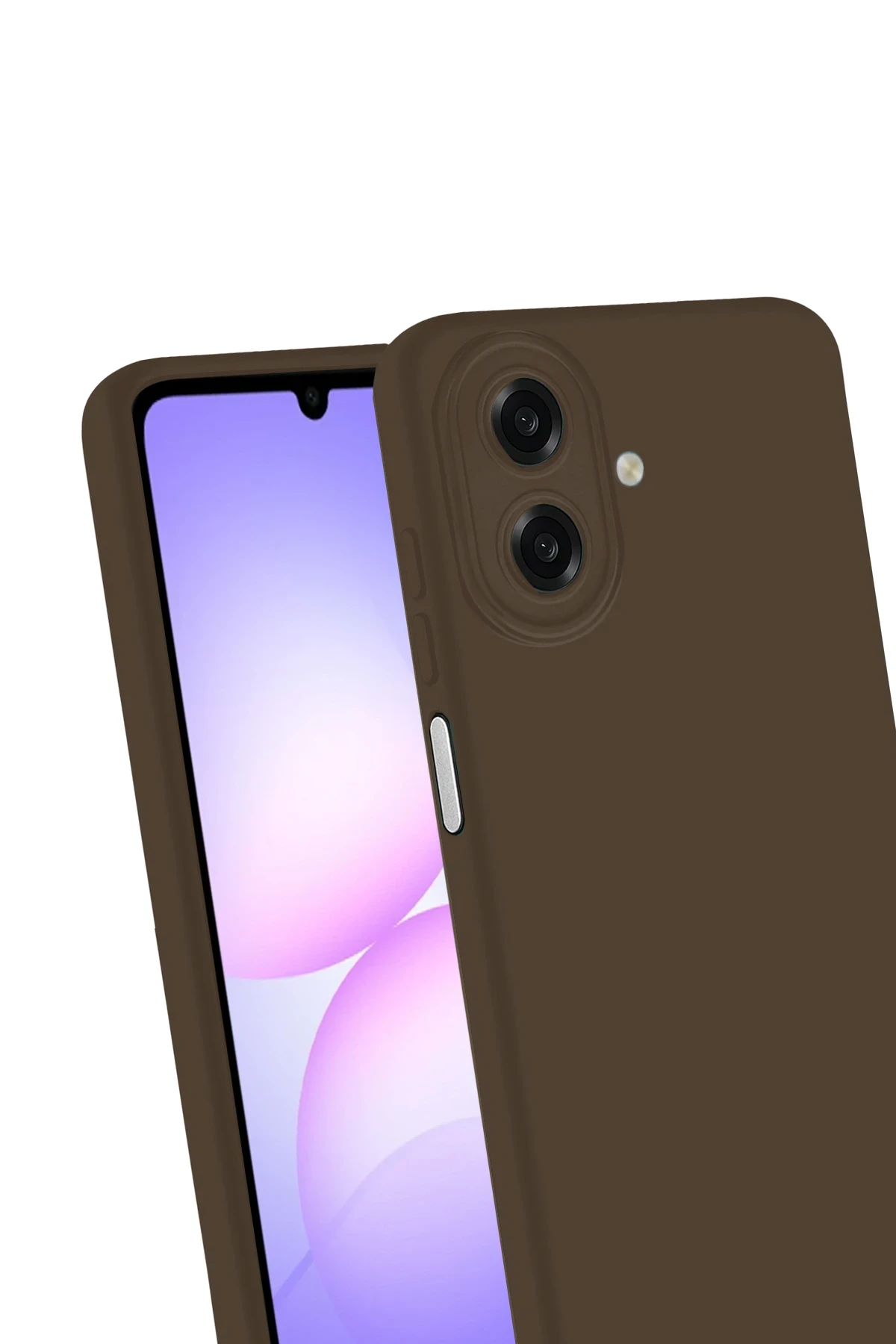 Newface Samsung Galaxy A07 First Silikon - Kahverengi