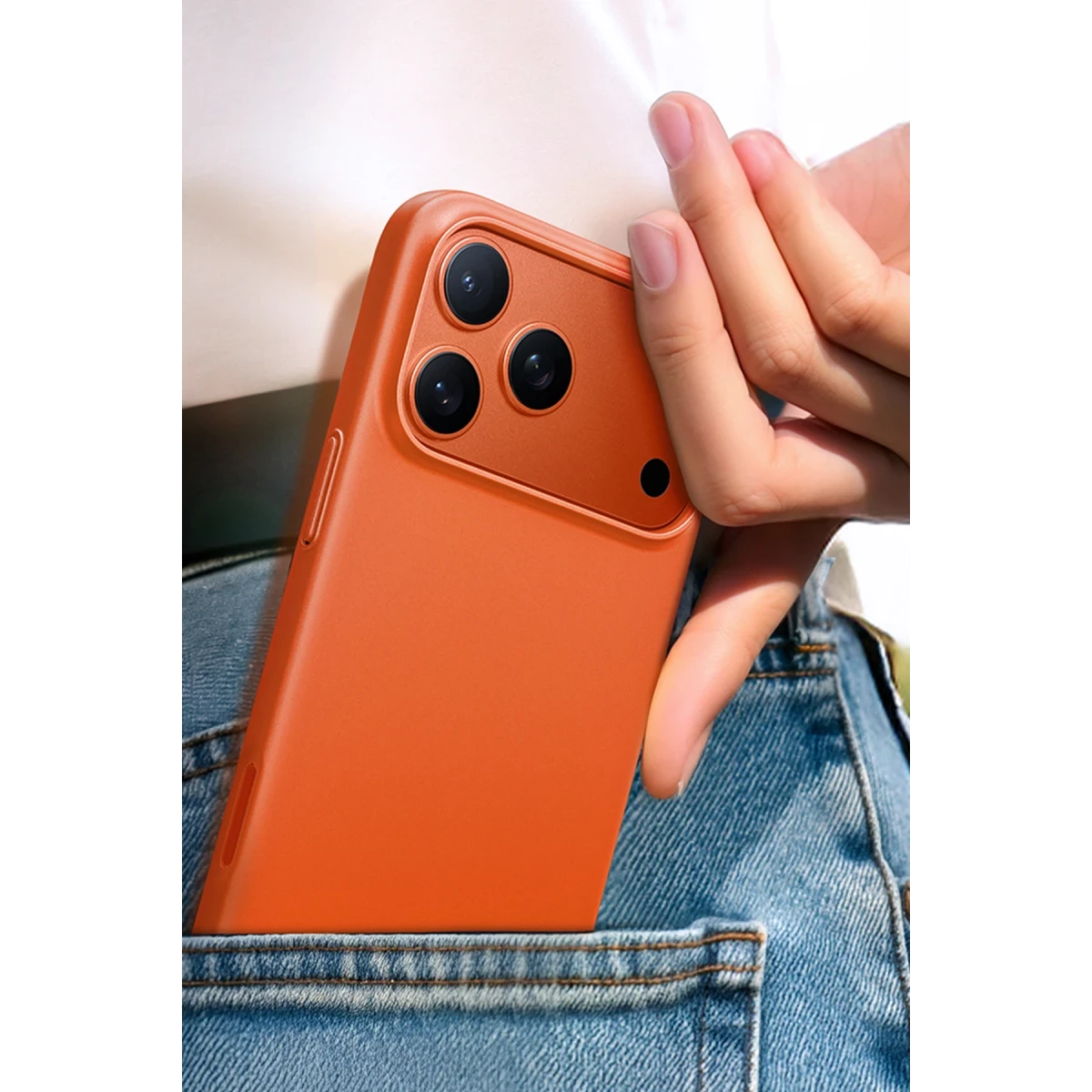 Torras Apple iPhone 17 Pro SlimFit Magsafe Kılıf - Turuncu