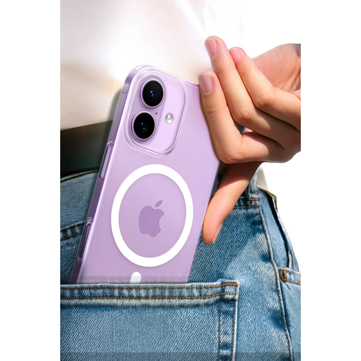 Torras Apple iPhone 17 SlimFit Magsafe Kılıf - Şeffaf