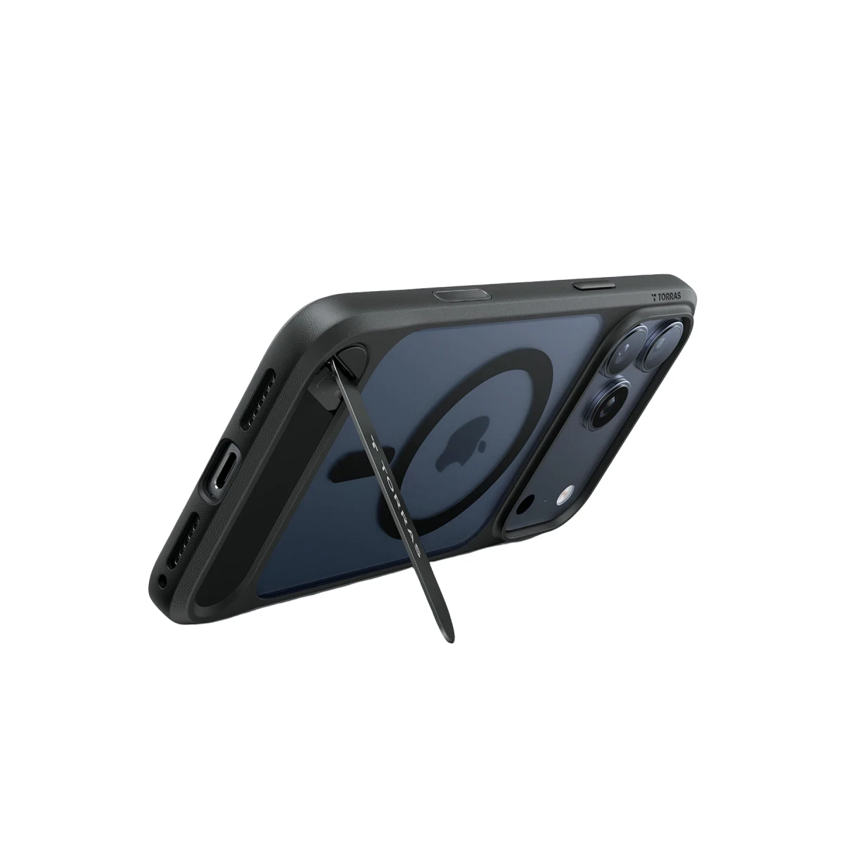 Torras Apple iPhone 17 Pro Max P Stand Serisi Magsafe Kılıf - Siyah
