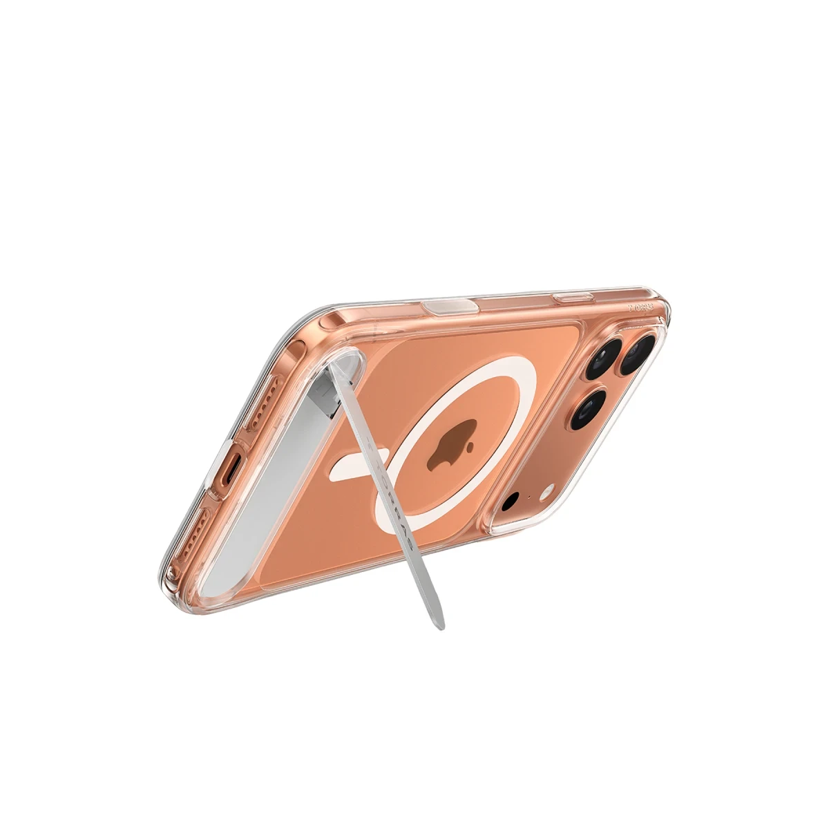 Torras Apple iPhone 17 Pro Max P Stand Serisi Magsafe Kılıf - Şeffaf