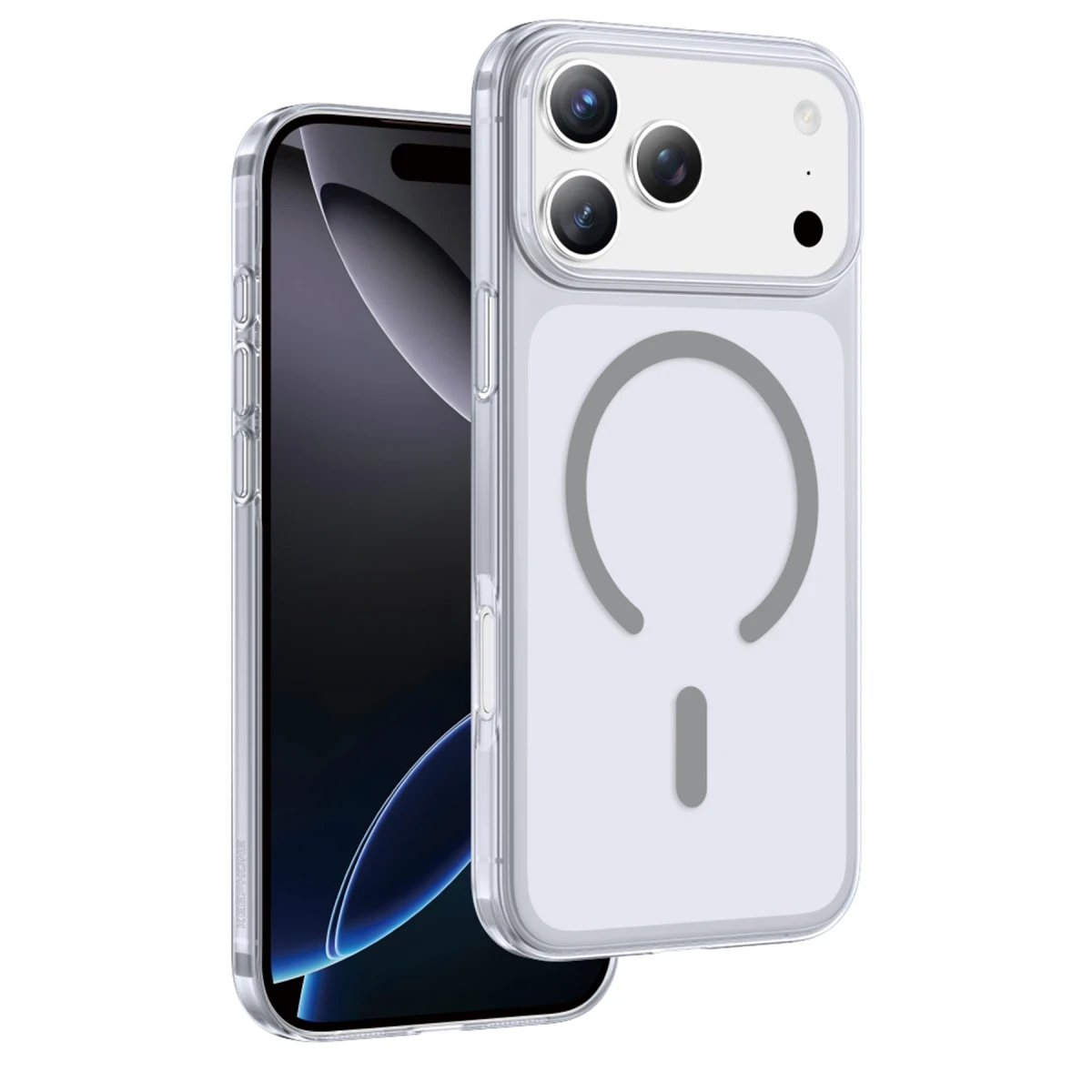 Keephone Apple iPhone 18 Pro Max/17 Pro Max X-Crystal Slim Magsafe Kılıf - Natural Grey