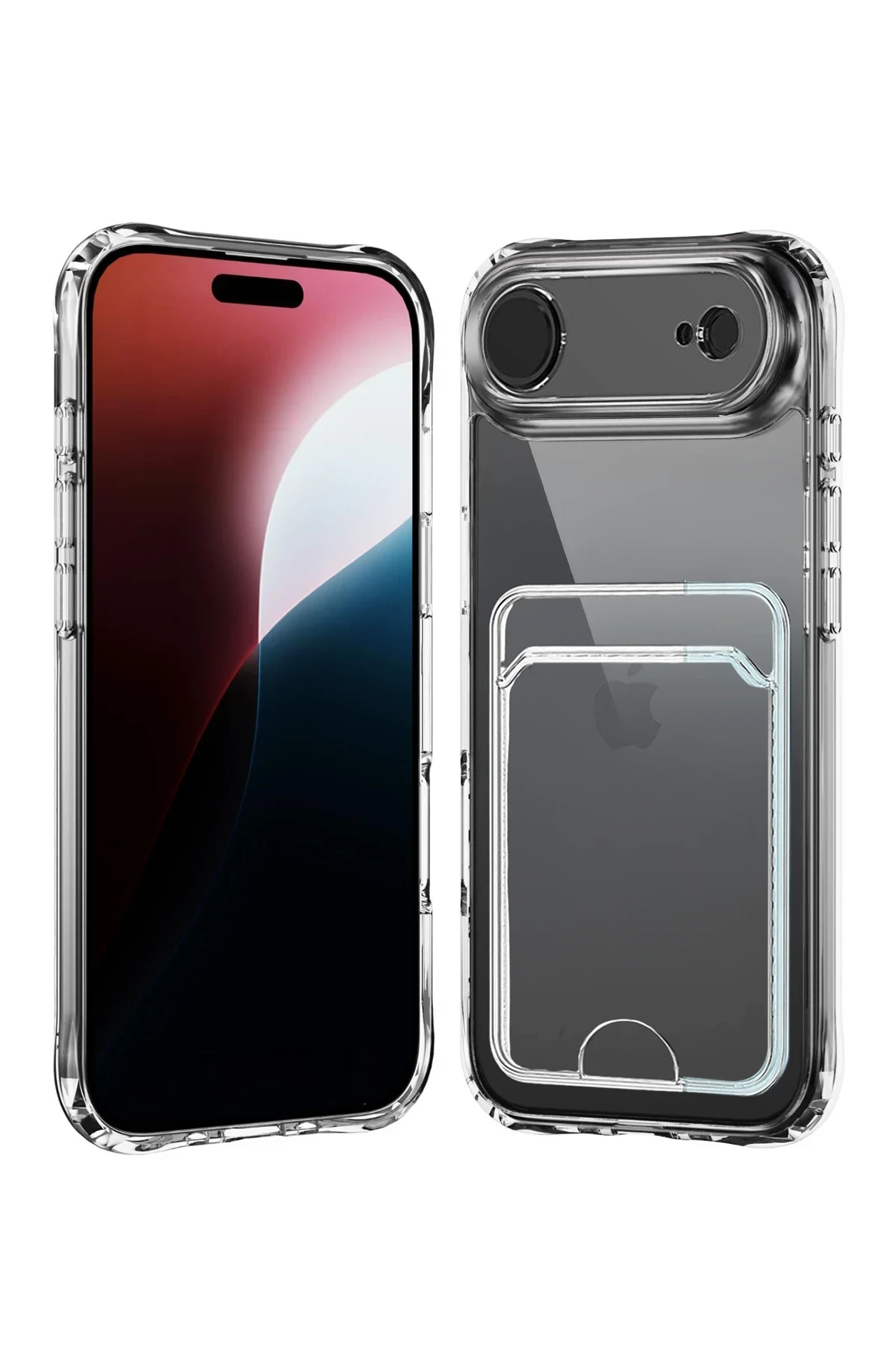 Newface Apple iPhone 17 Air Kart Şeffaf Silikon - Şeffaf
