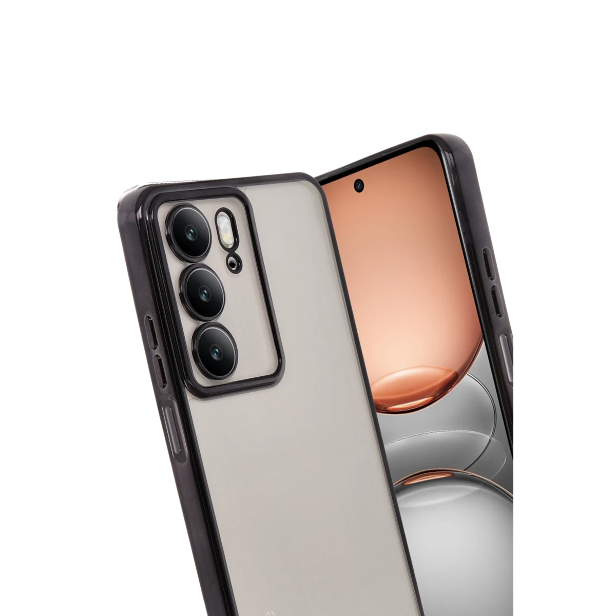 Newface Realme C75 4G Kılıf Razer Lensli Silikon - Siyah — görsel 6