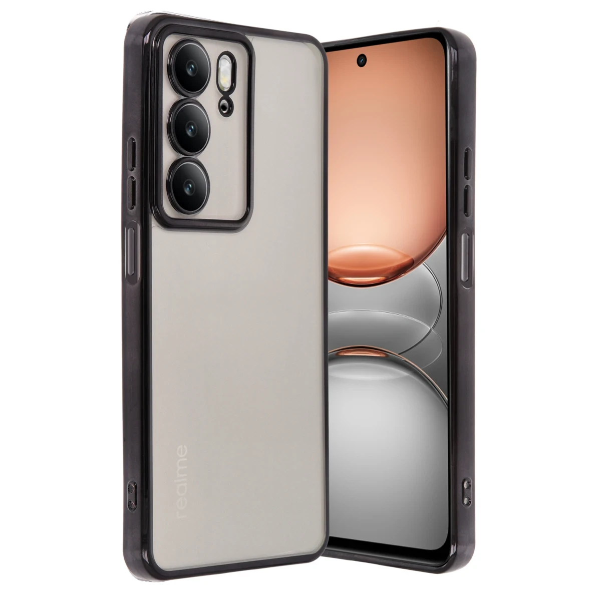 Newface Realme C75 4G Kılıf Razer Lensli Silikon - Siyah — görsel 4