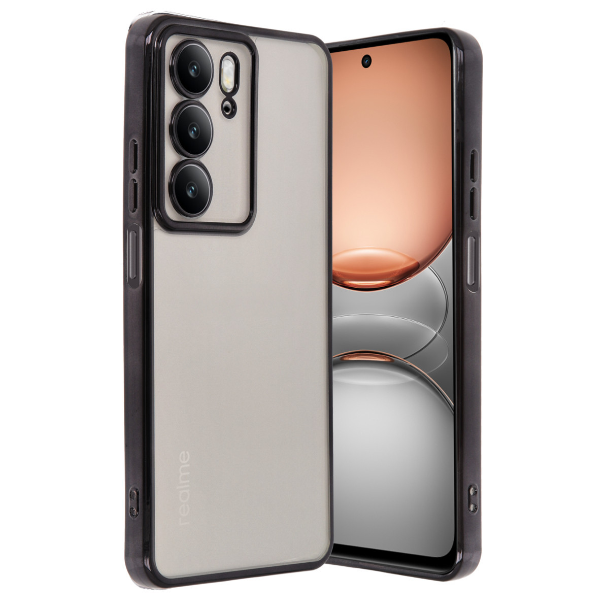 Newface Realme C75 4G Kılıf Razer Lensli Silikon - Siyah — görsel 7