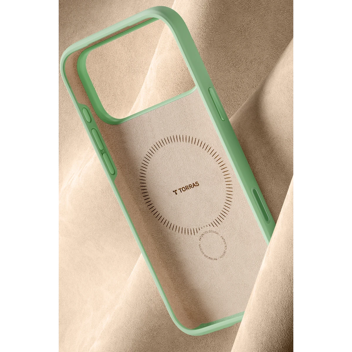 Torras Apple iPhone 17 Pro O Stand Spin Silicone Serisi Magsafe Kılıf - Yeşil