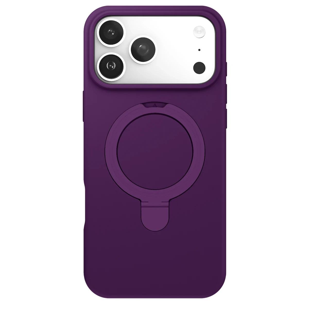 Newface Apple iPhone 17 Pro Max Regal Magsafe Standlı Kapak - Derin Mor