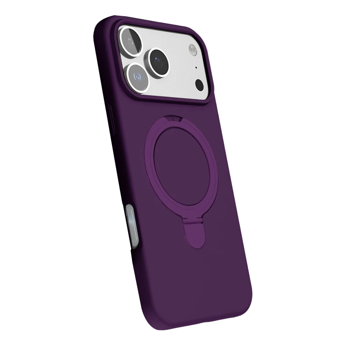 Newface Apple iPhone 17 Pro Max Regal Magsafe Standlı Kapak - Derin Mor