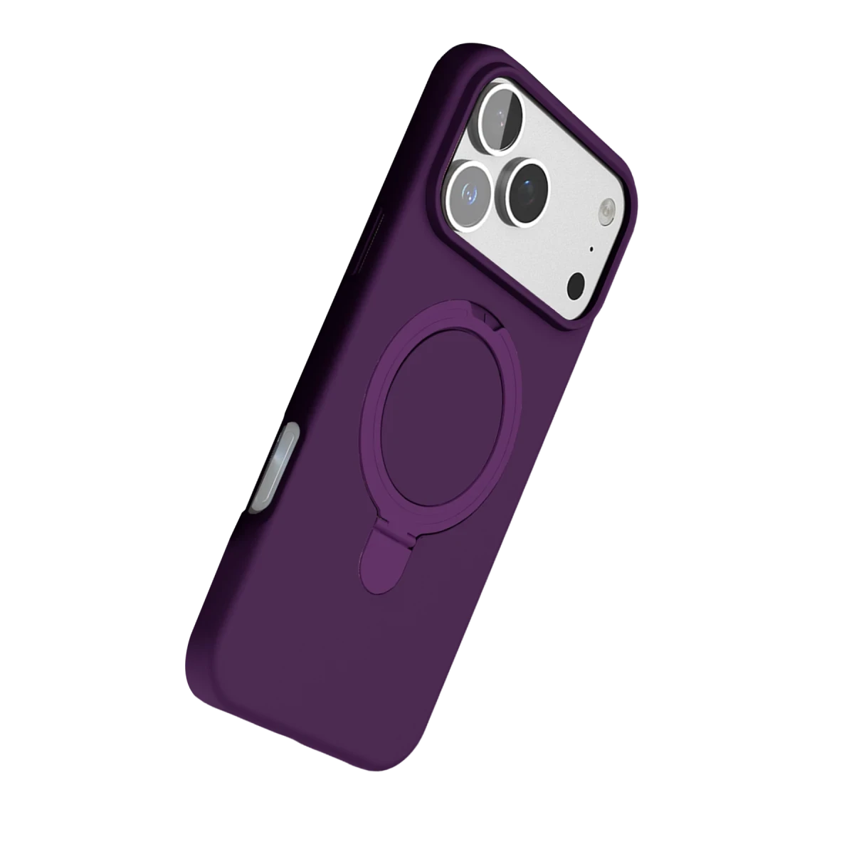 Newface Apple iPhone 17 Pro Max Regal Magsafe Standlı Kapak - Derin Mor