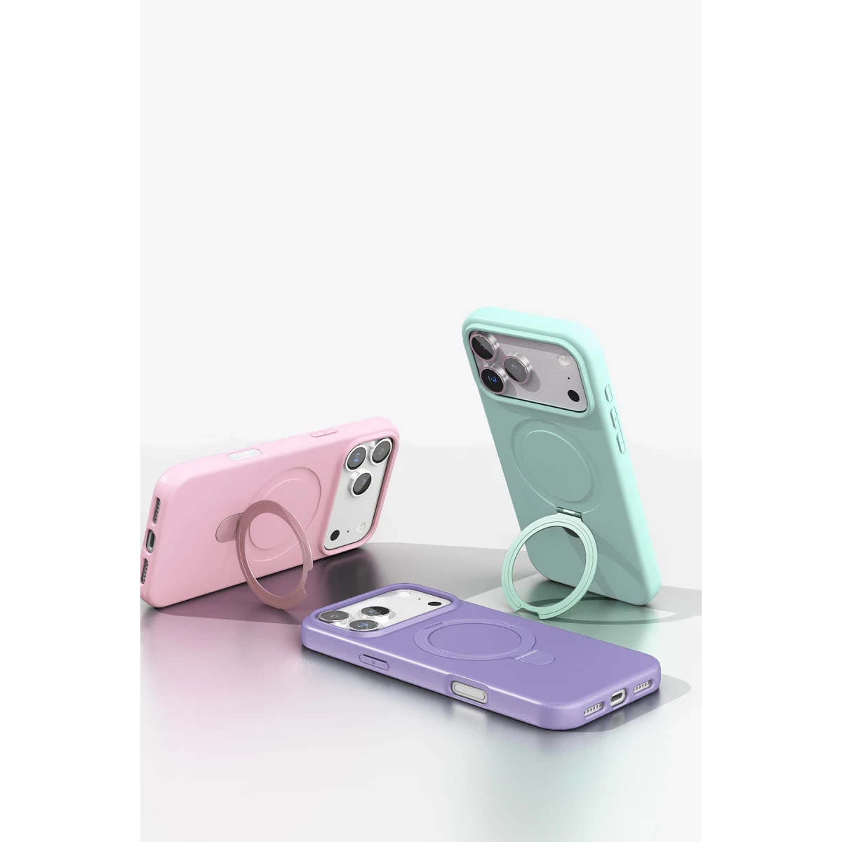 Newface Apple iPhone 17 Pro Max Regal Magsafe Standlı Kapak - Lacivert
