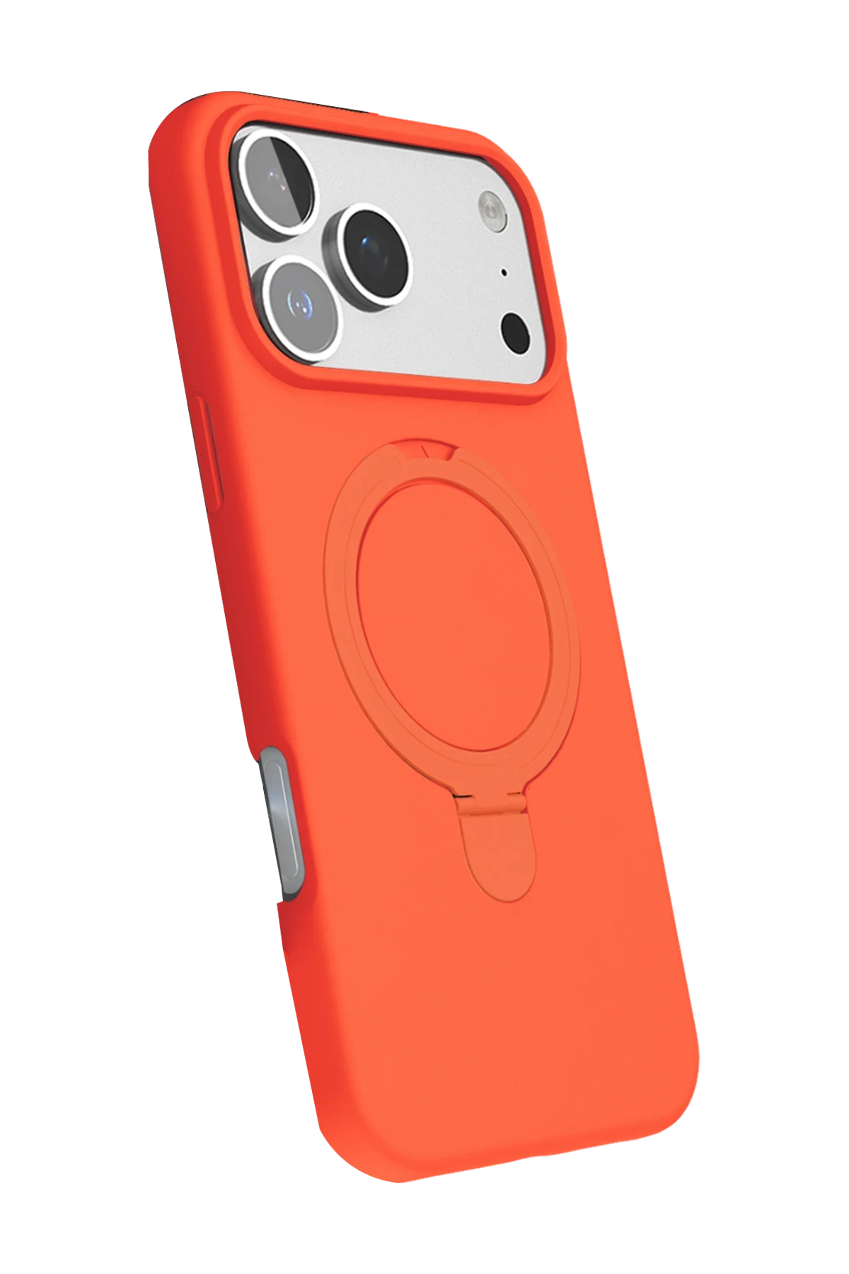 Newface Apple iPhone 17 Pro Max Regal Magsafe Standlı Kapak - Turuncu