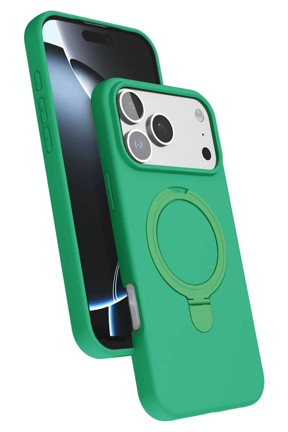 Newface Apple iPhone 17 Pro Max Regal Magsafe Standlı Kapak - Yeşil