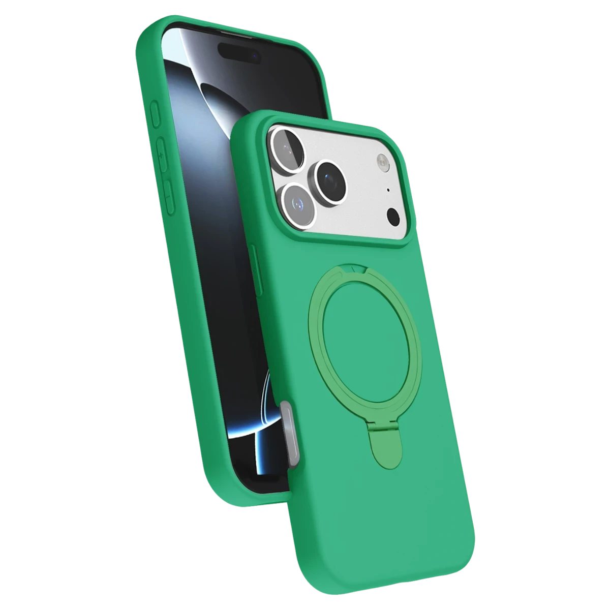 Newface Apple iPhone 17 Pro Max Regal Magsafe Standlı Kapak - Yeşil