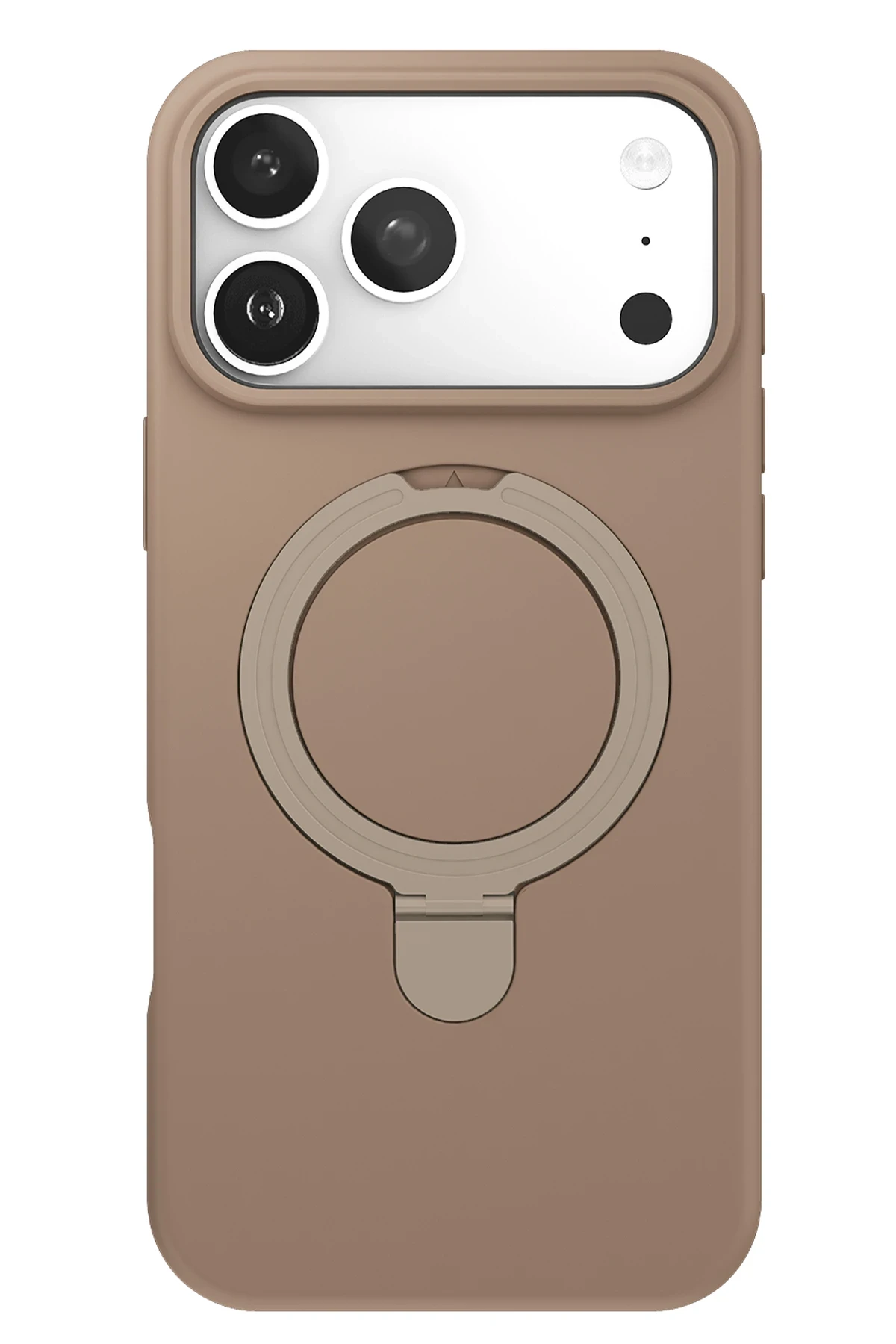Newface Apple iPhone 17 Pro Max Regal Magsafe Standlı Kapak - Çöl Titanyum