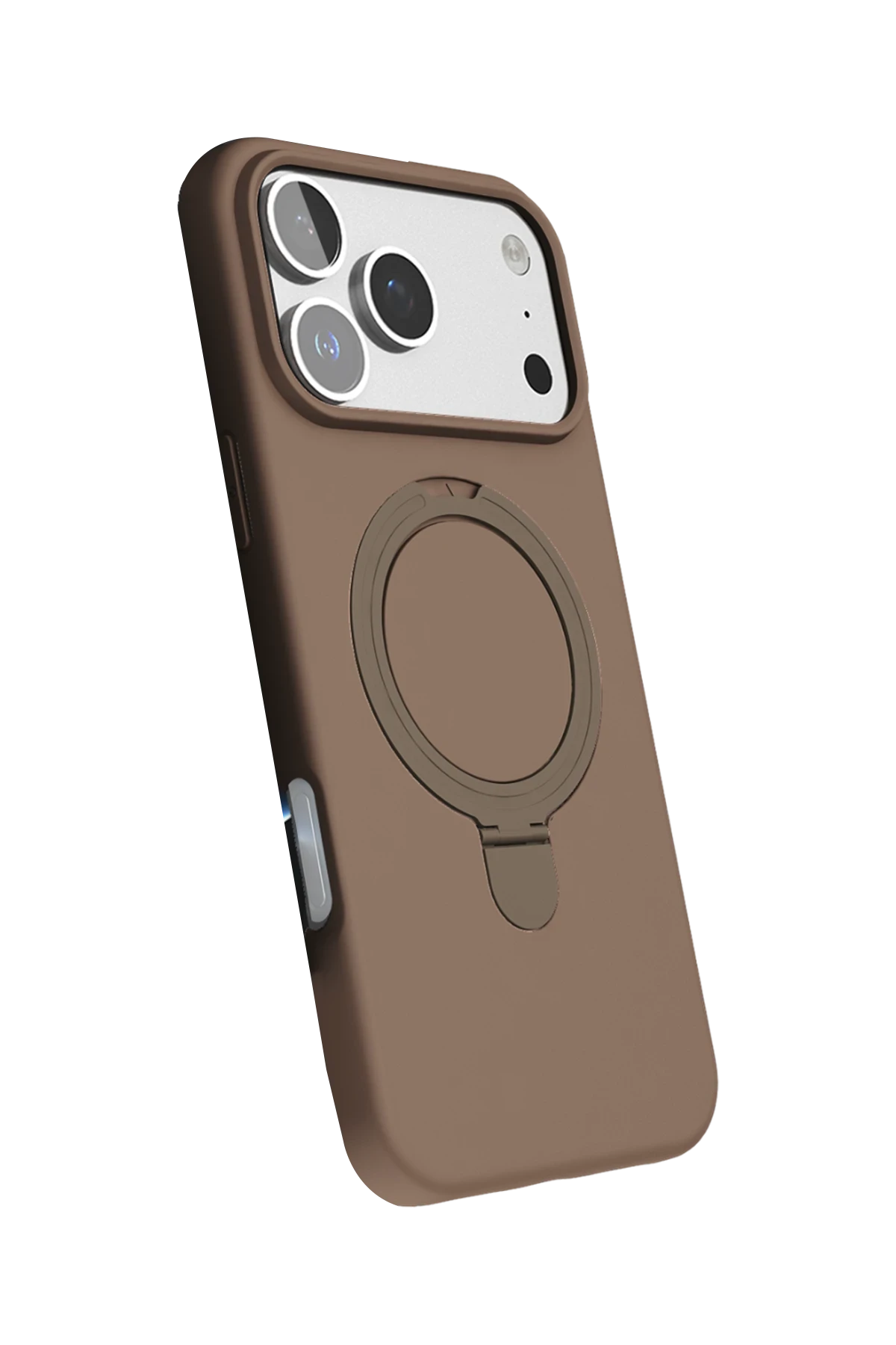 Newface Apple iPhone 17 Pro Regal Magsafe Standlı Kapak - Çöl Titanyum