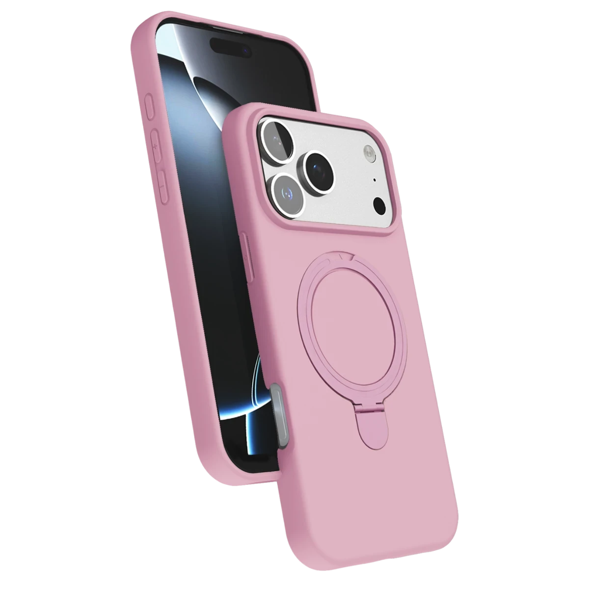 Newface Apple iPhone 17 Pro Regal Magsafe Standlı Kapak - Açık Pembe — görsel 8