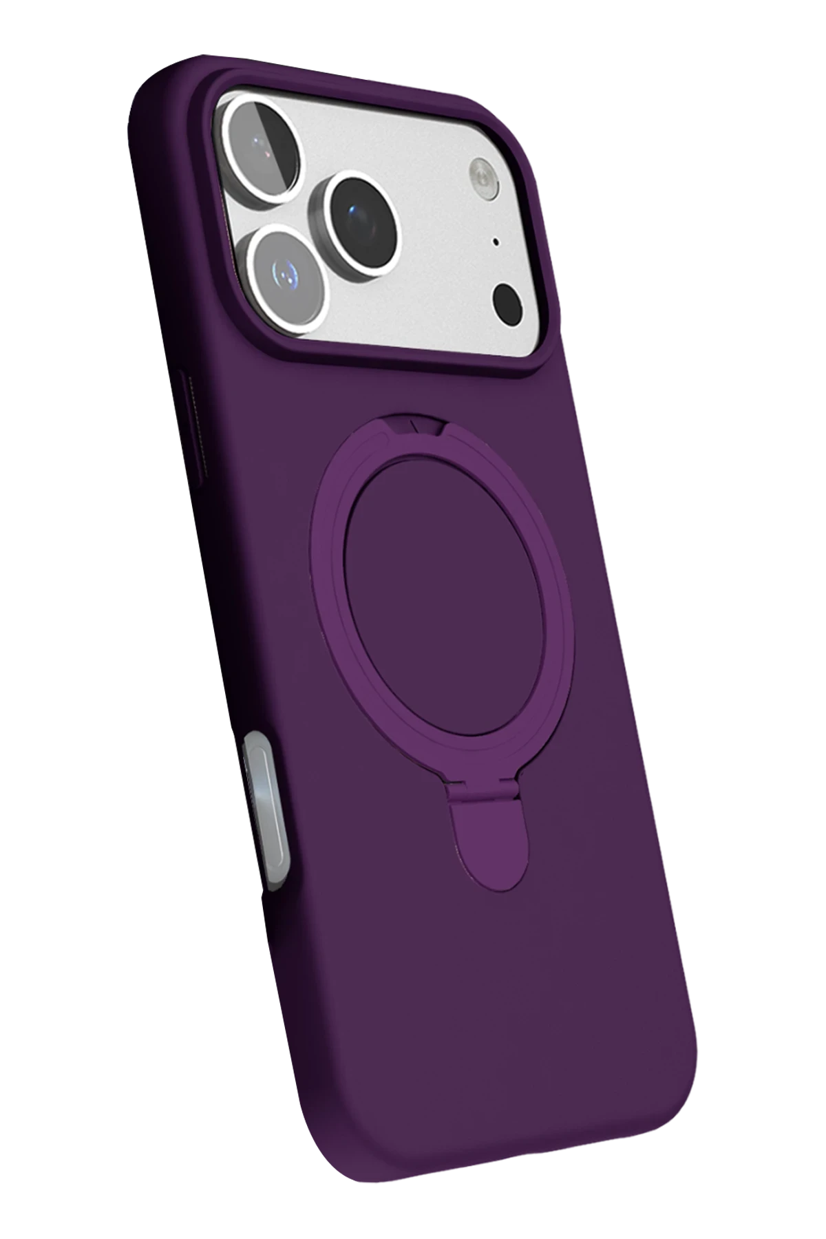 Newface Apple iPhone 17 Pro Regal Magsafe Standlı Kapak - Derin Mor