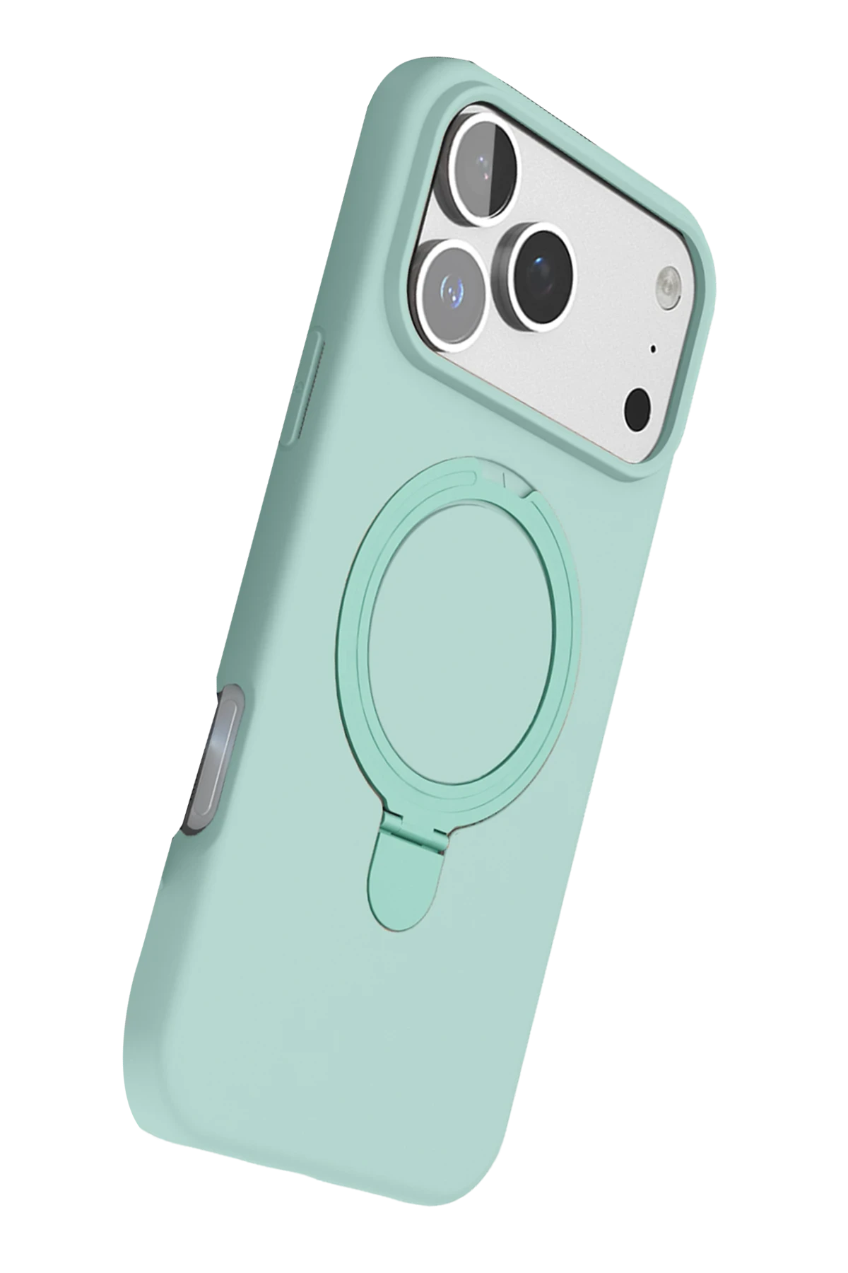 Newface Apple iPhone 17 Pro Regal Magsafe Standlı Kapak - Su Yeşili