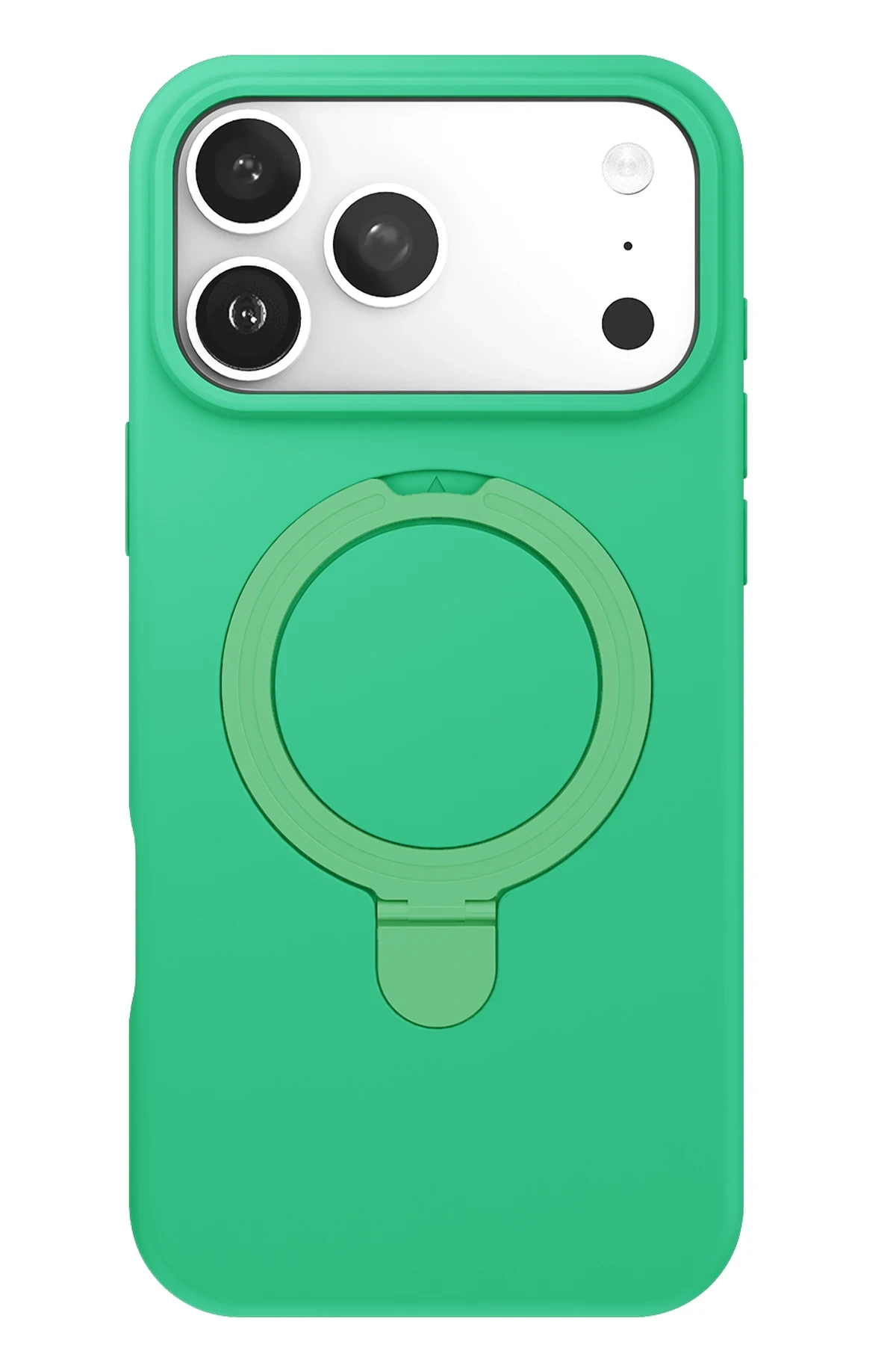 Newface Apple iPhone 17 Pro Regal Magsafe Standlı Kapak - Yeşil