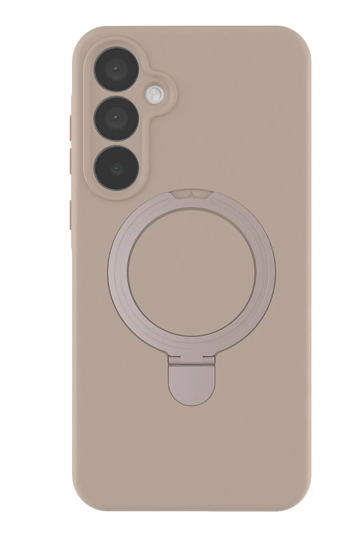Newface Samsung Galaxy A55 5G Regal Magsafe Standlı Kapak - Çöl Titanyum