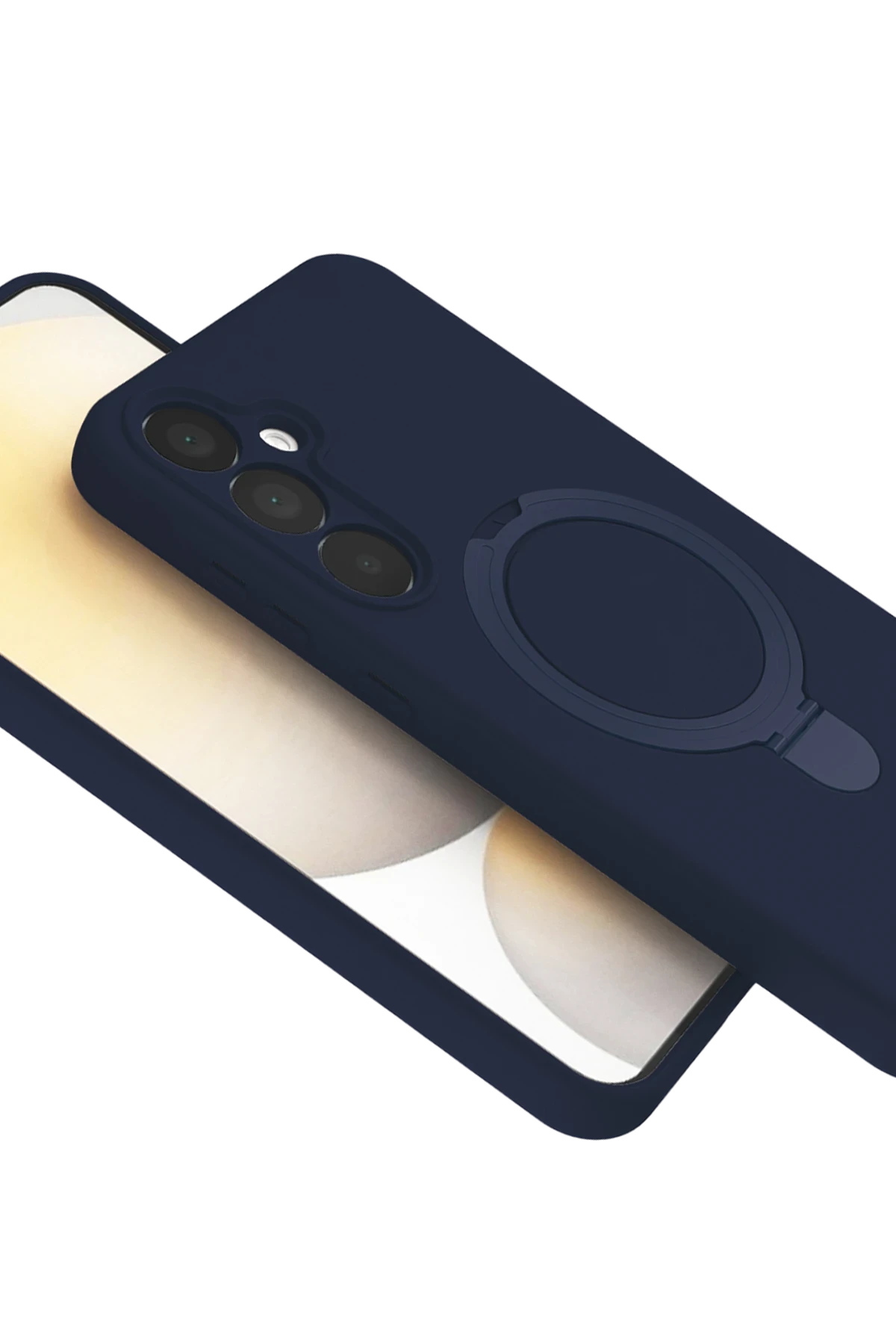 Newface Samsung Galaxy A35 5G Regal Magsafe Standlı Kapak - Lacivert